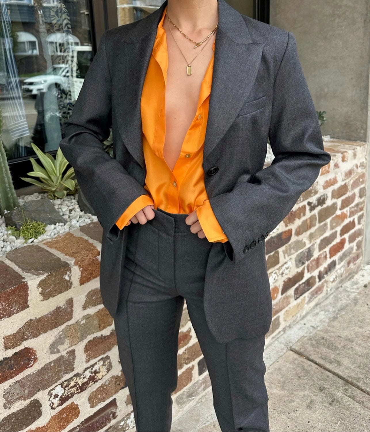 SINGLE BREASTED BLAZER- DARK GREY | BEARE PARK | BEARE PARK SINGLE BREASTED BLAZER- DARK GREY