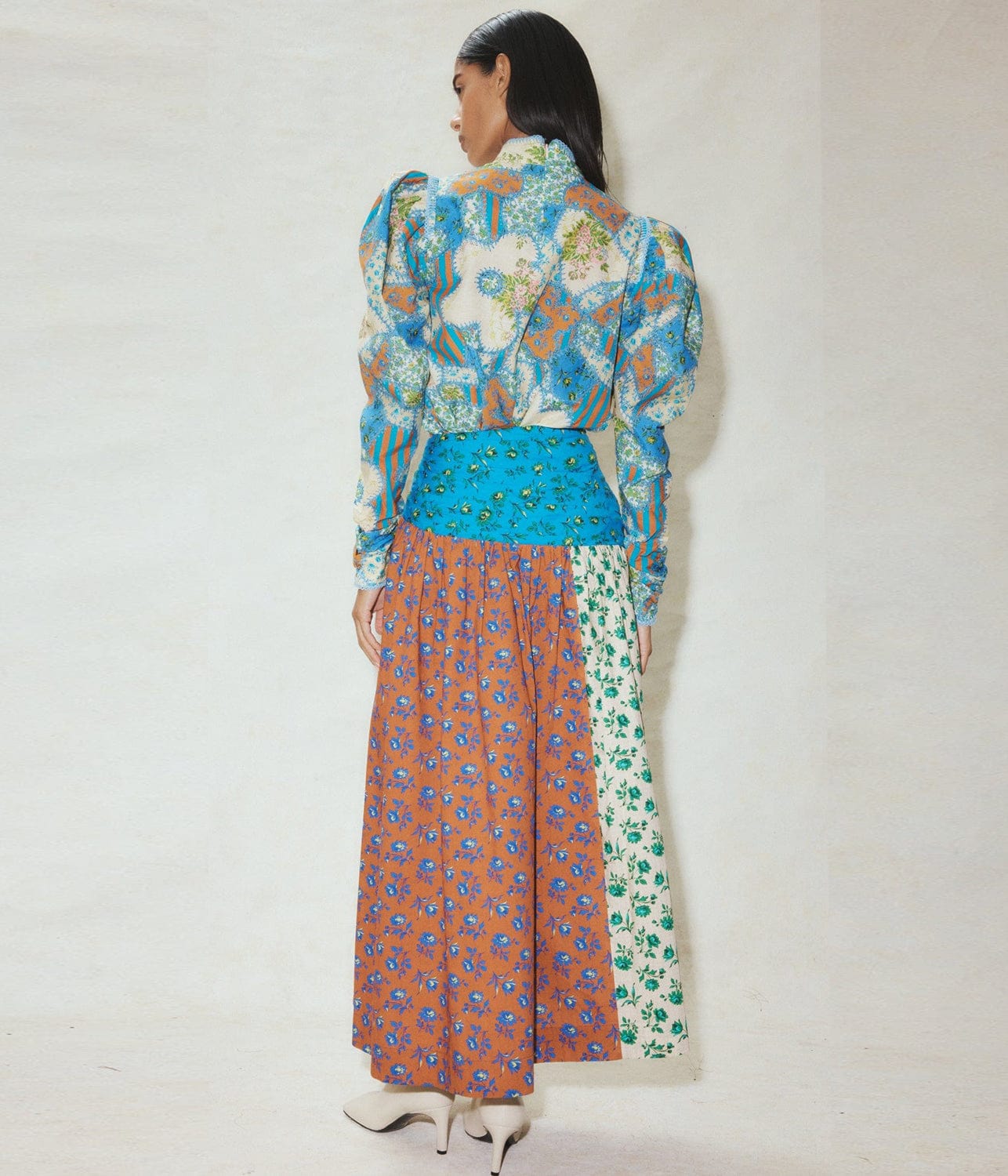 SKYE PATCHWORK BLOUSE- MULTI | ALEMAIS | ALEMAIS SKYE PATCHWORK BLOUSE- MULTI