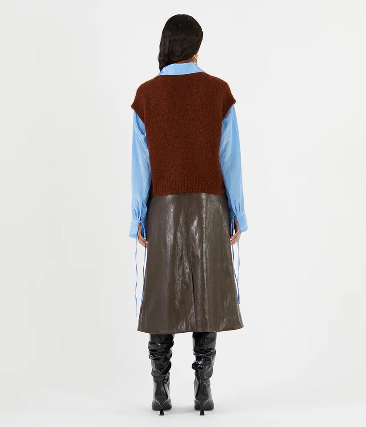 SPENCER VEST- BROWN | REJINA PYO | REJINA PYO SPENCER VEST- BROWN