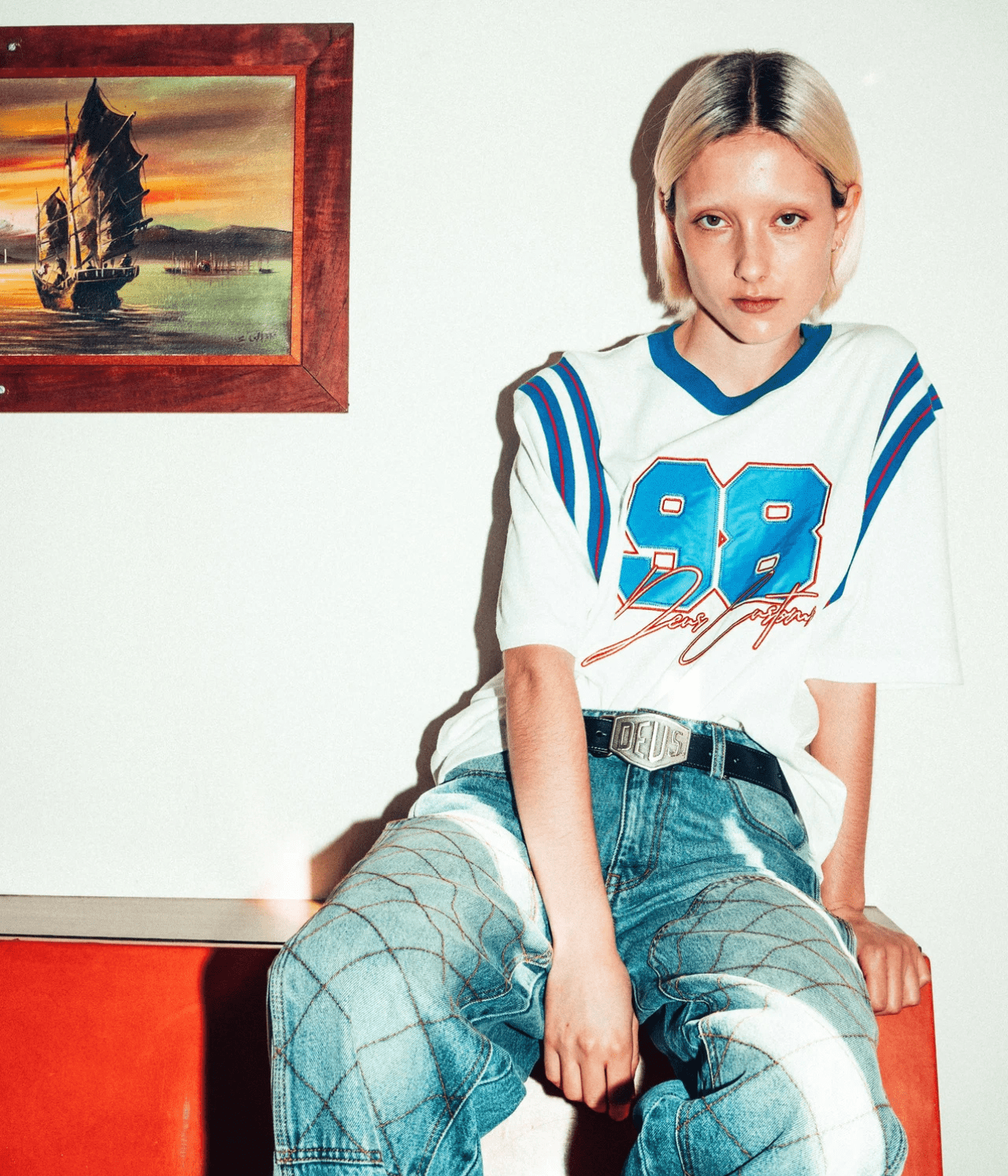 STEPHANIE TEE ANTIQUE WHITE | DEUS DEUS STEPHANIE TEE ANTIQUE WHITE