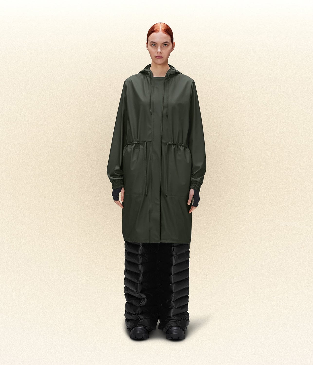 STRING PARKA- GREEN | RAINS | RAINS STRING PARKA- GREEN