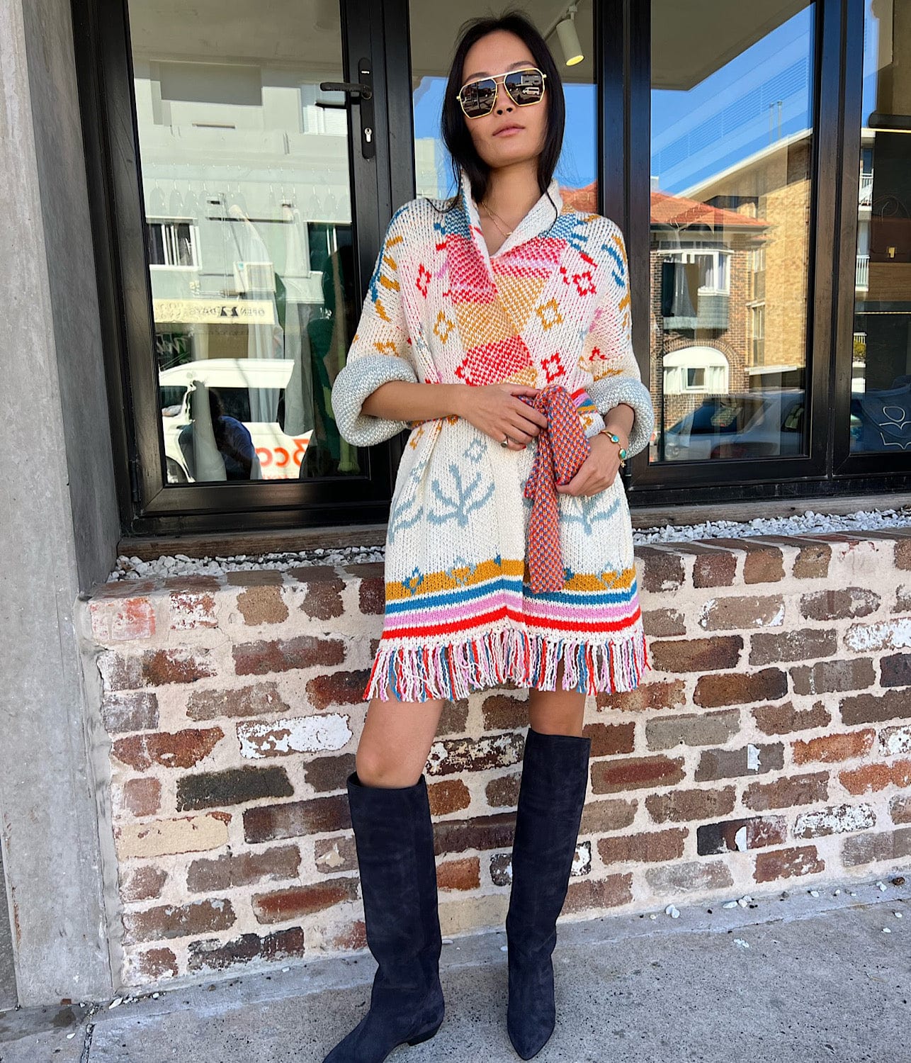 SUN JACQUARD ROBE- BONE | LINGUA FRANCA NYC | LINGUA FRANCA NYC SUN JACQUARD ROBE- BONE