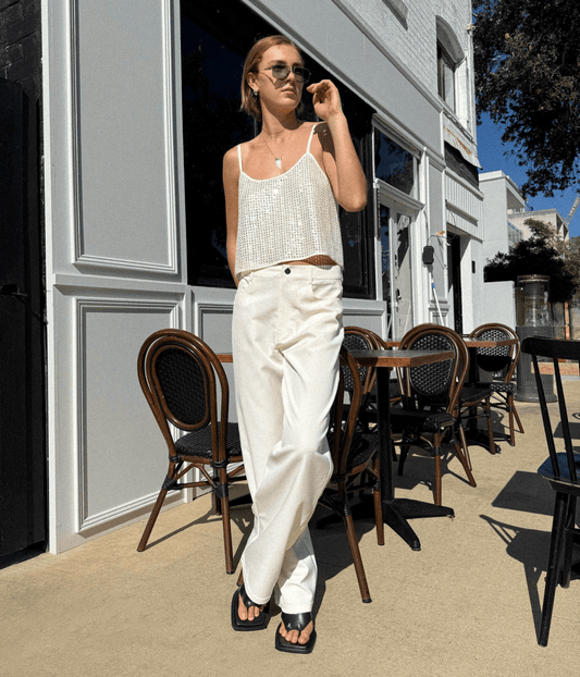 SWING SEQUIN CAMI | IVORY LUXE DE VALENTINA SWING SEQUIN CAMI | IVORY