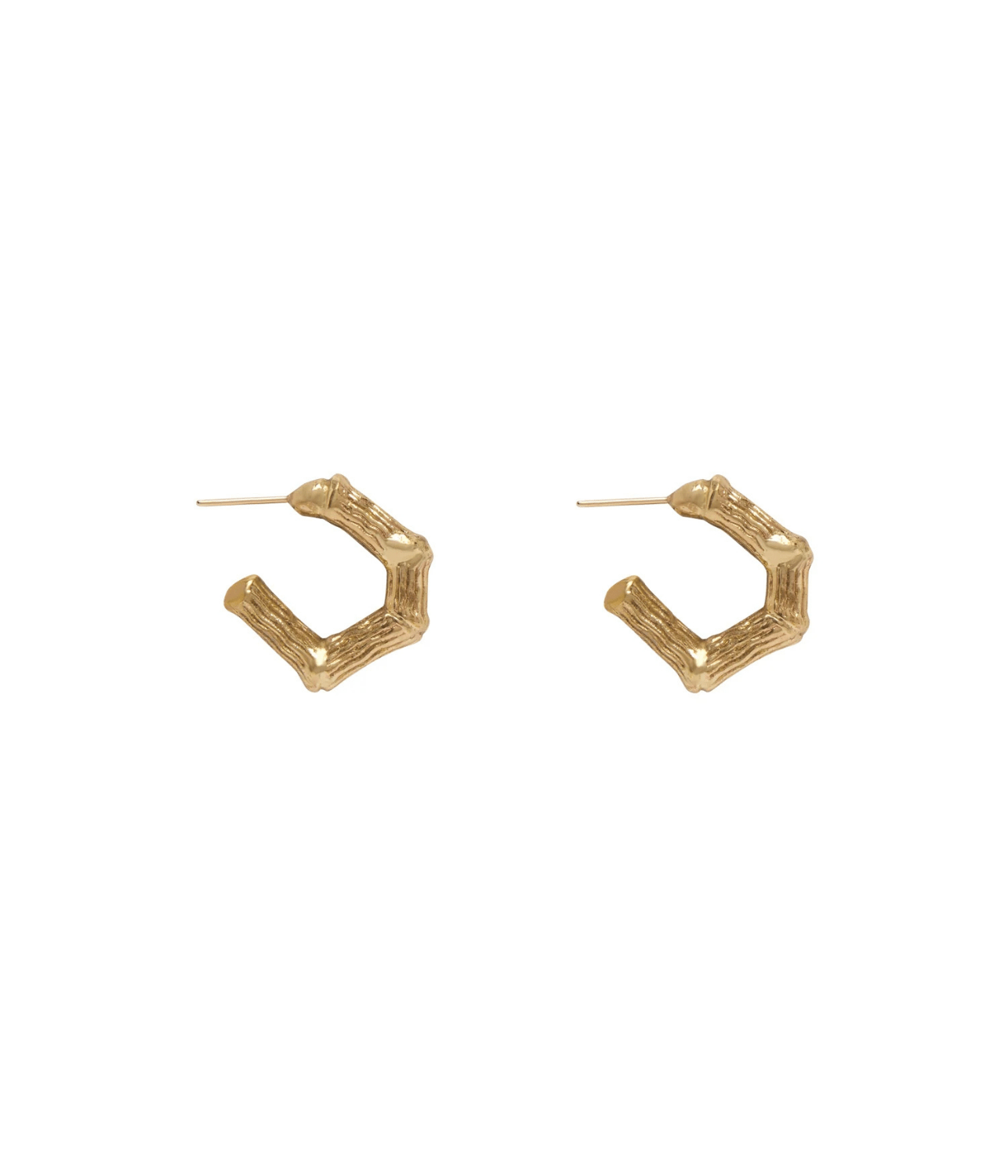 TEAM SPIRIT BAMBOO HOOP EARRINGS | ALEMAIS ALEMAIS TEAM SPIRIT BAMBOO HOOP EARRINGS