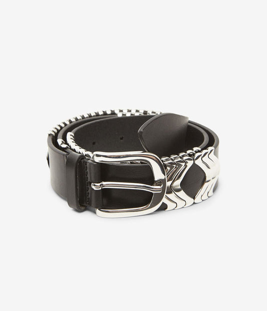 TEHORA BELT- BLACK/SILVER | ISABEL MARANT |  ISABEL MARANT TEHORA BELT- BLACK/SILVER