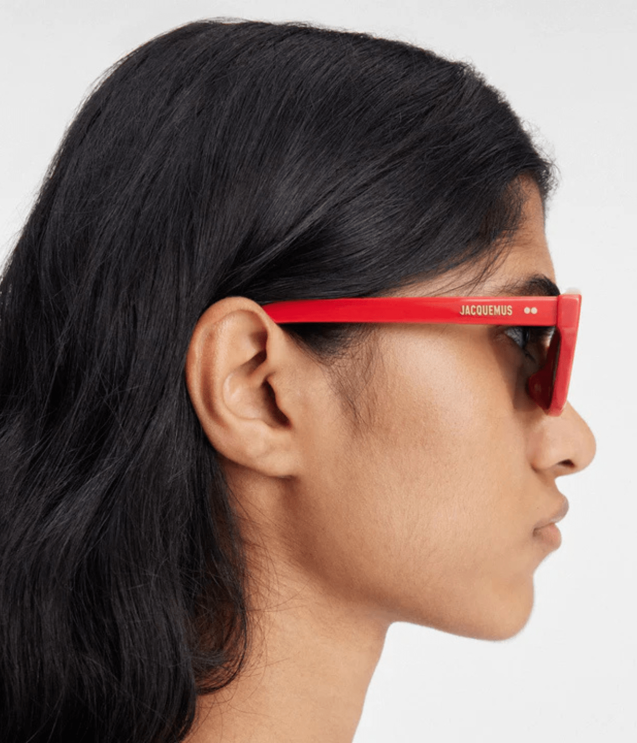 THE BAMBINO SUNGLASSES | DARK GREEN | JACQUEMUS JACQUEMUS THE BAMBINO SUNGLASSES | RED