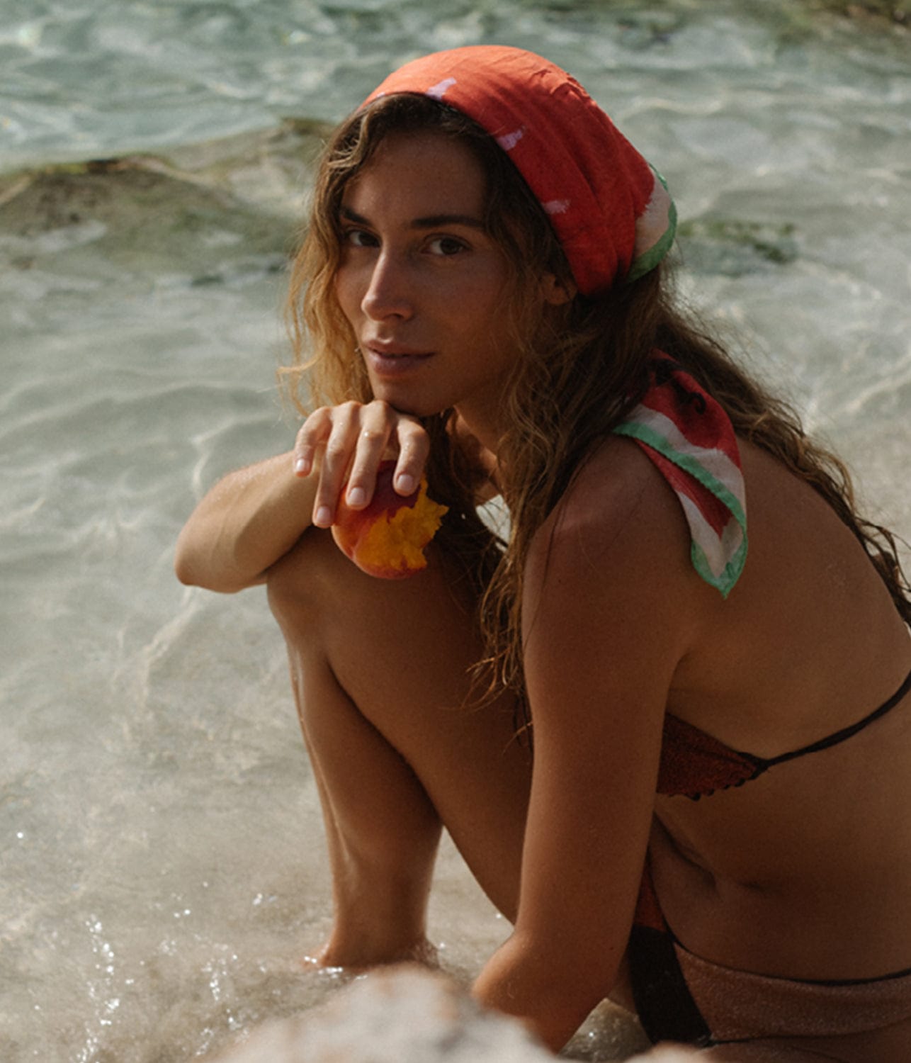 THE IBIZA SUN SILK TRAVEL SCARF | ATLAS | ATLAS THE IBIZA SUN SILK TRAVEL SCARF