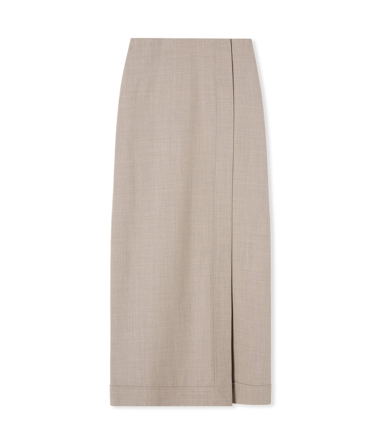 THE JOAN WRAP SKIRT- ALMOND | A.EMERY | A.EMERY THE JOAN WRAP SKIRT- ALMOND