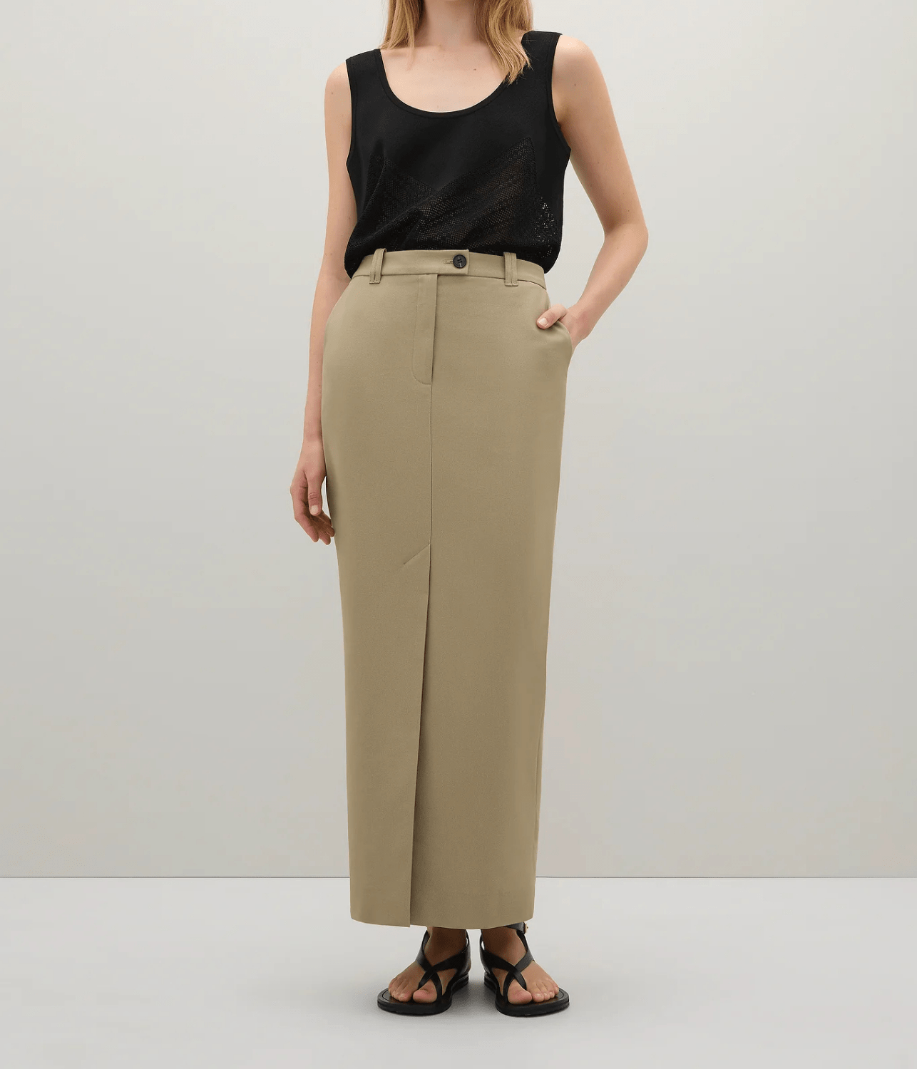 THE LARLEY SKIRT _ FAWN- | A.EMERY | A.EMERY THE LARLEY SKIRT