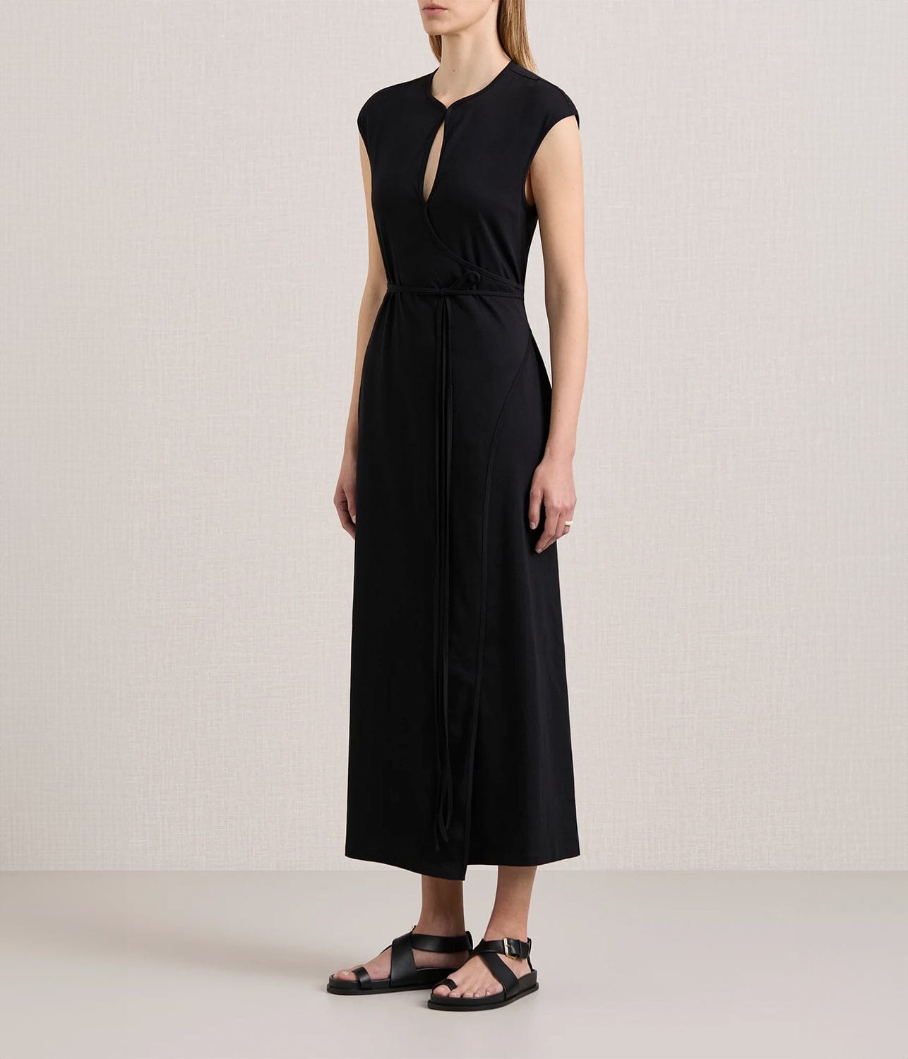 THE LEIGH JERSEY DRESS- BLACK | A.EMERY | A.EMERY THE LEIGH JERSEY DRESS- BLACK