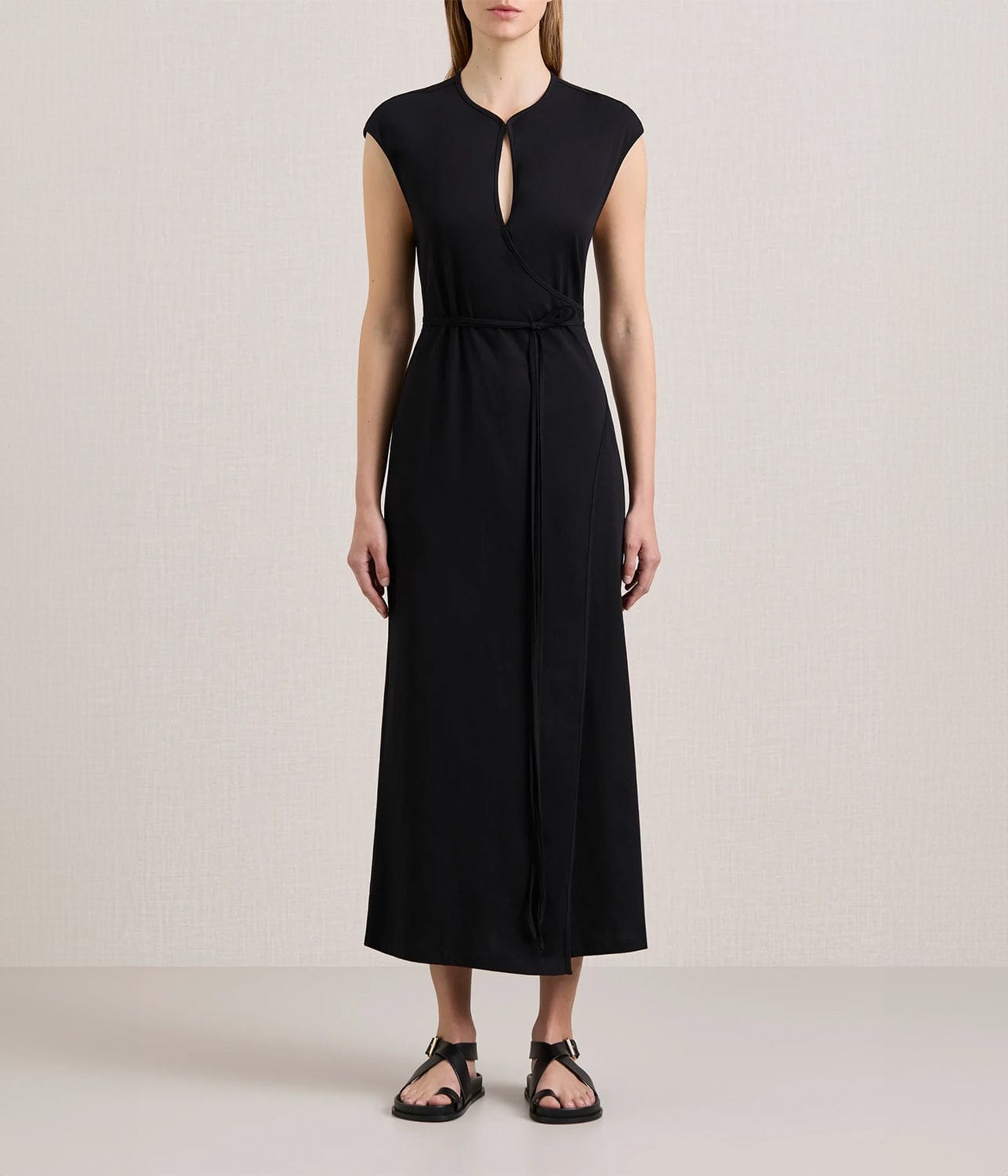 THE LEIGH JERSEY DRESS- BLACK | A.EMERY | A.EMERY THE LEIGH JERSEY DRESS- BLACK