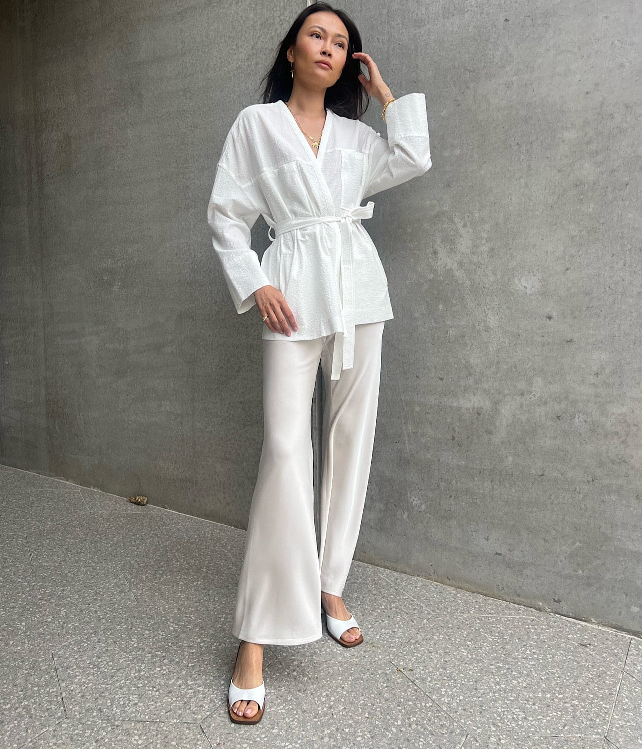 THE MYRNA PANT- OYSTER | A.EMERY | A.EMERY THE MYRNA PANT- OYSTER