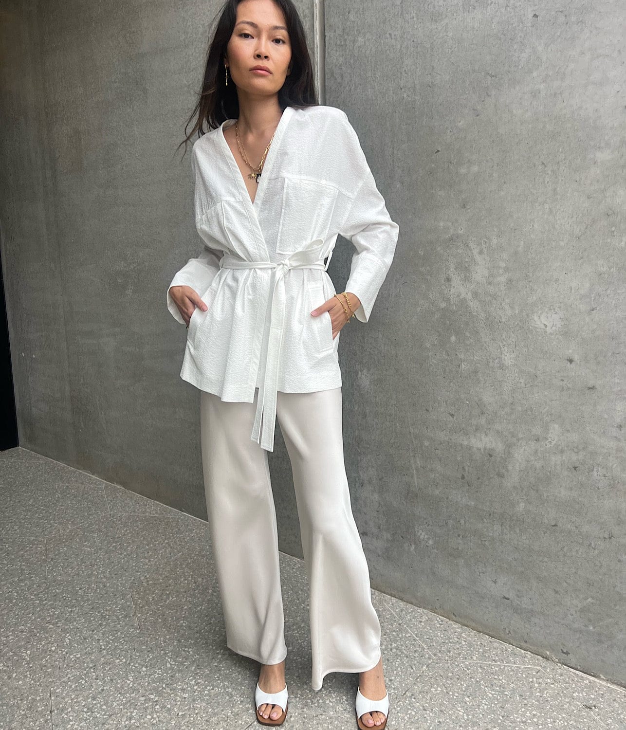 THE MYRNA PANT- OYSTER | A.EMERY | A.EMERY THE MYRNA PANT- OYSTER