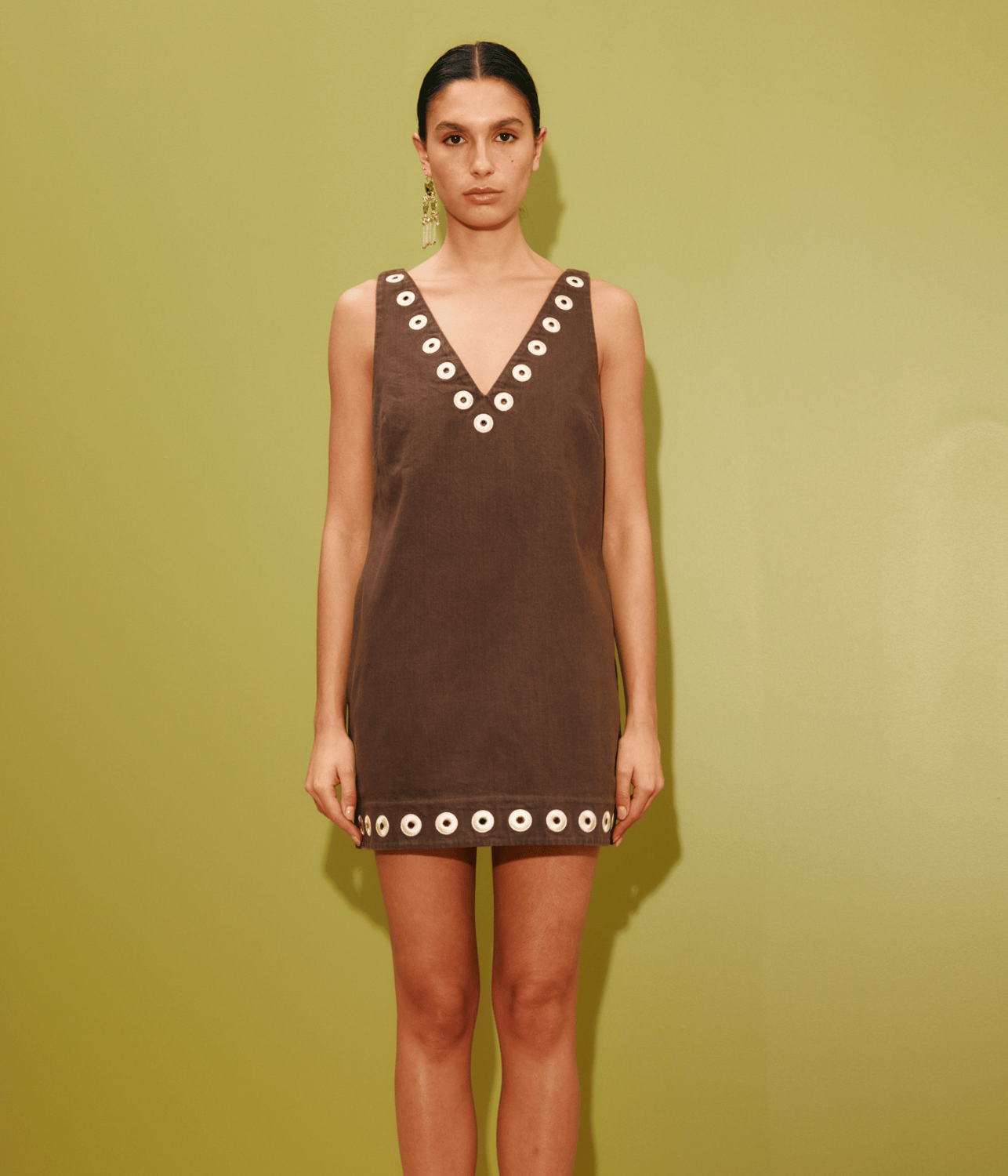 TOBE DENIM MINI DRESS | ALEMAIS FOR ARTISTS ONLY TOBE DENIM MINI DRESS | ALEMAIS FOR ARTISTS ONLY