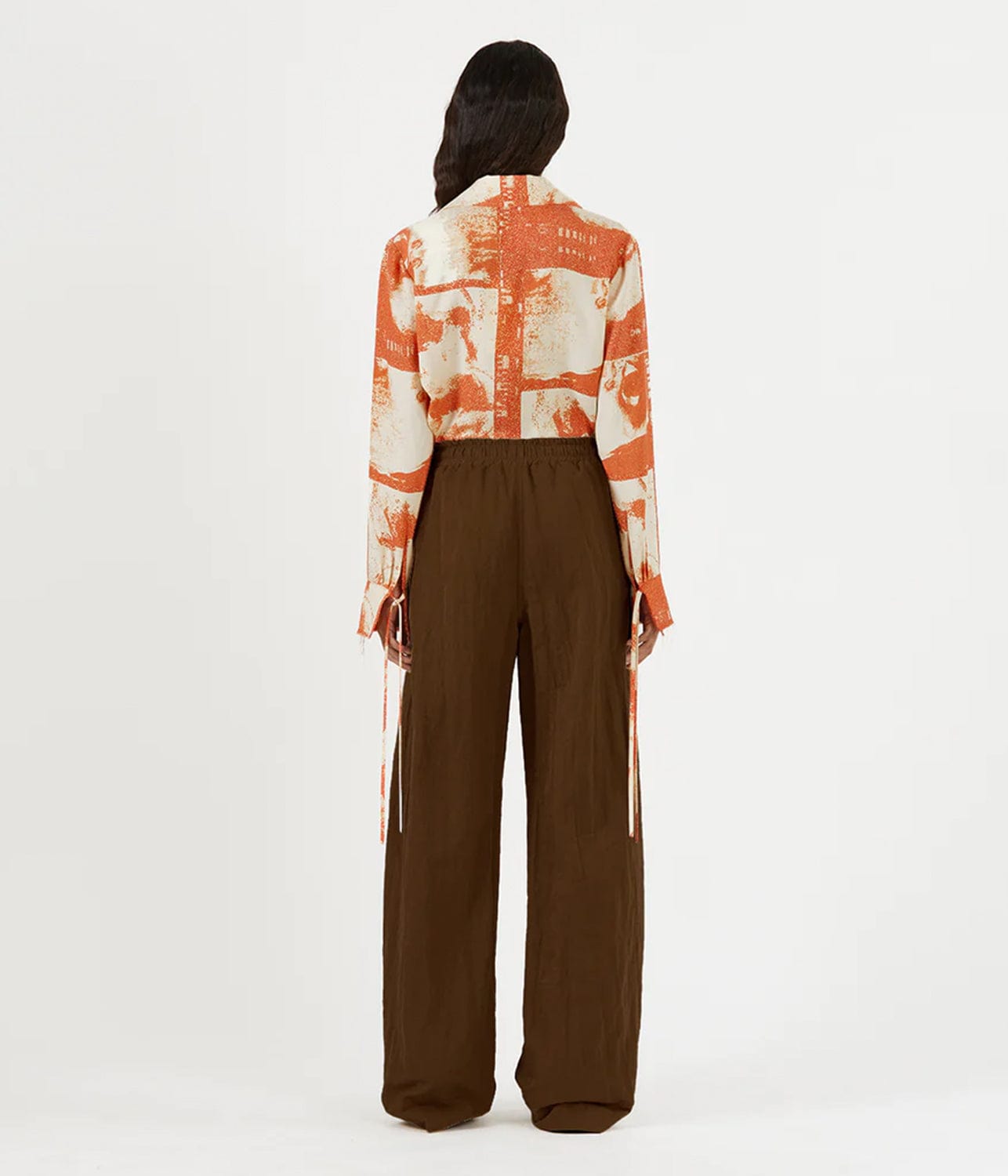 UNA TROUSERS- BROWN | REJINA PYO | REJINA PYO UNA TROUSERS- BROWN