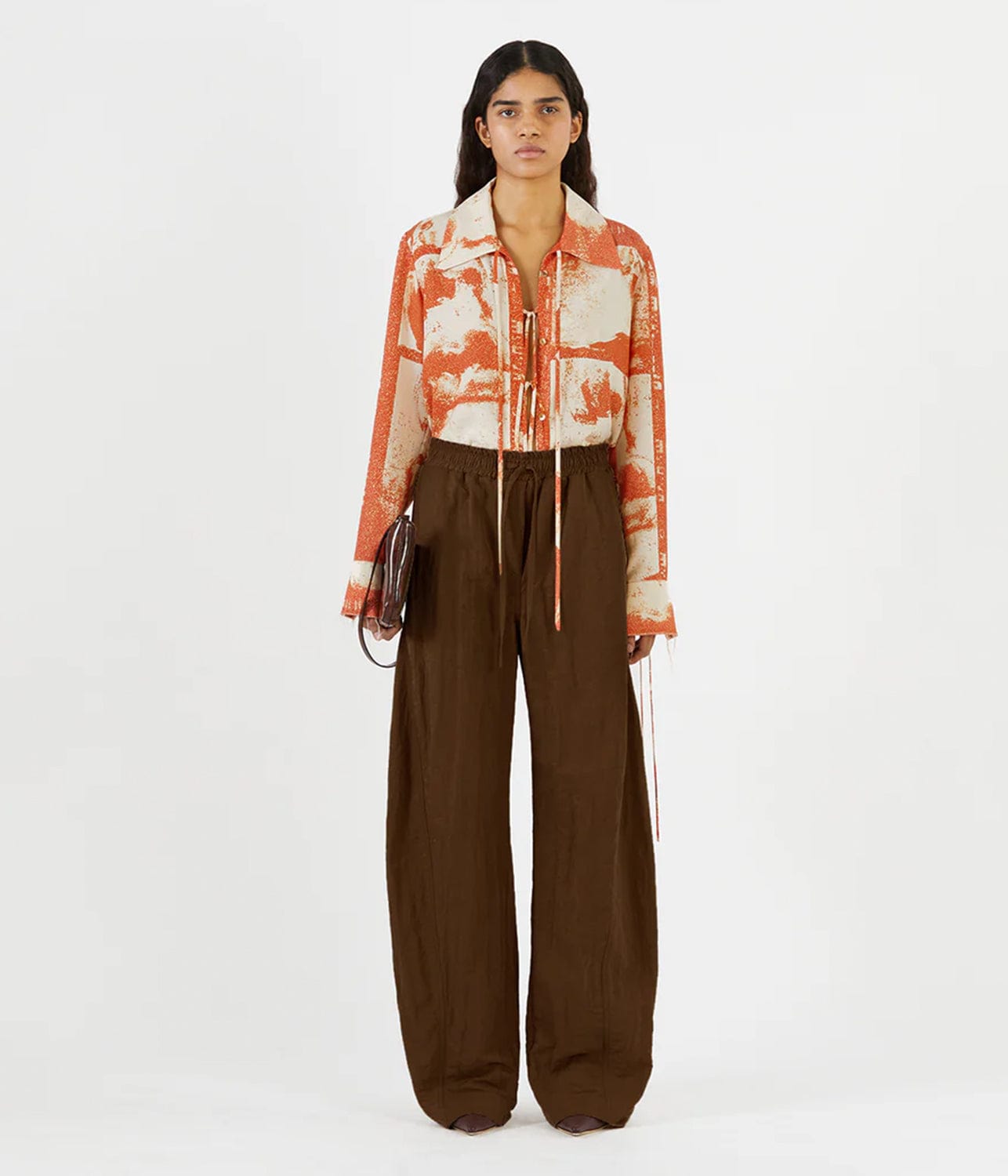 UNA TROUSERS- BROWN | REJINA PYO | REJINA PYO UNA TROUSERS- BROWN
