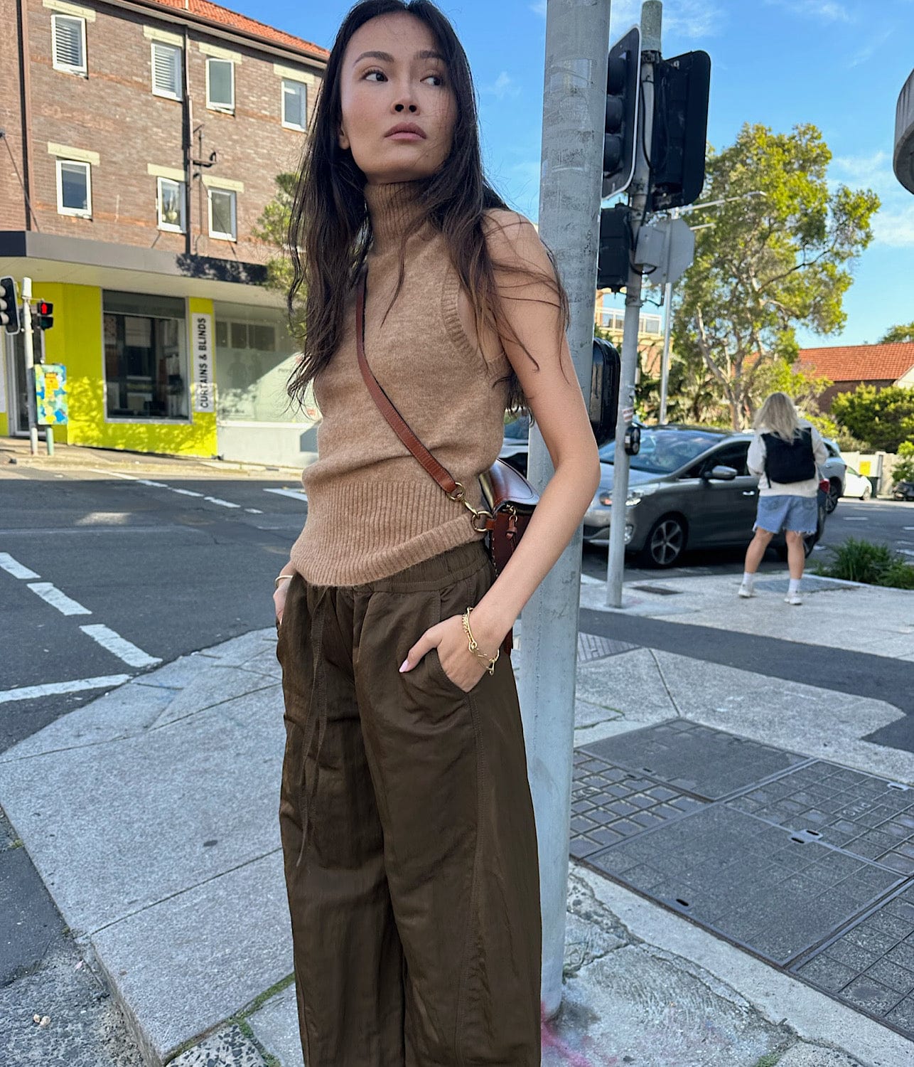 UNA TROUSERS- BROWN | REJINA PYO | REJINA PYO UNA TROUSERS- BROWN