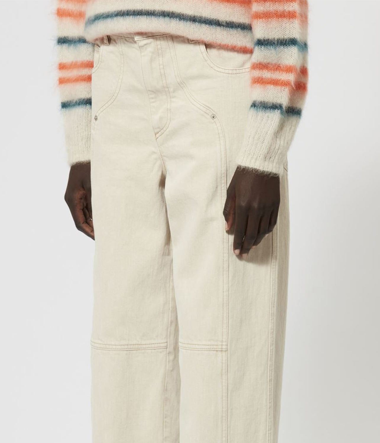 VALERIA PANTS - ECRU | ISABEL MARANT | ISABEL MARANT VALERIA PANTS - ECRU