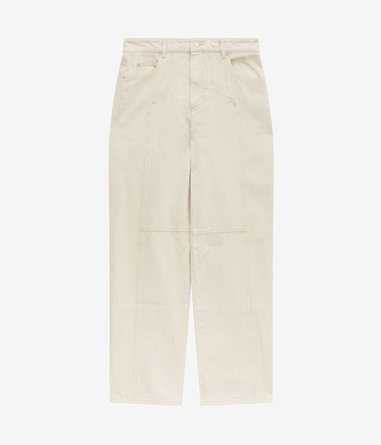 VALERIA PANTS - ECRU | ISABEL MARANT | ISABEL MARANT VALERIA PANTS - ECRU