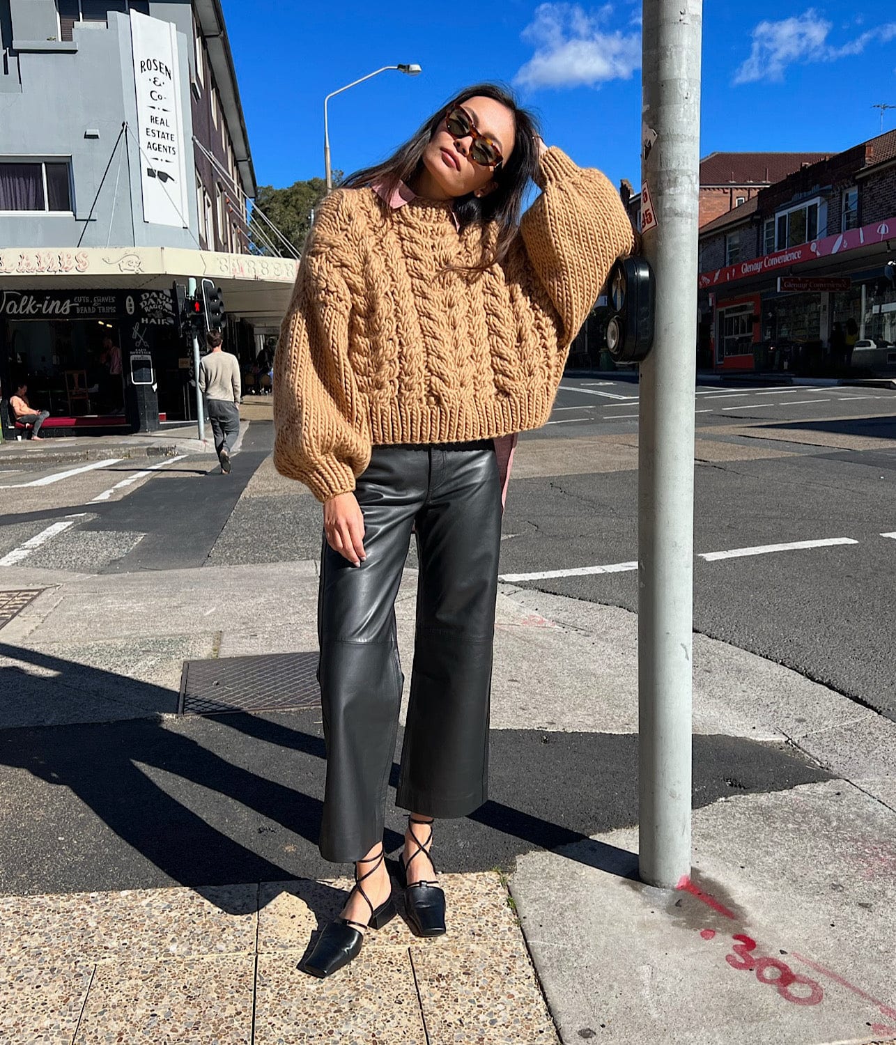VALON CROPPED CREW NECK JUMPER- CAMEL | MR MITTENS | MR MITTENS VALON CROPPED CREW NECK JUMPER - CAMEL
