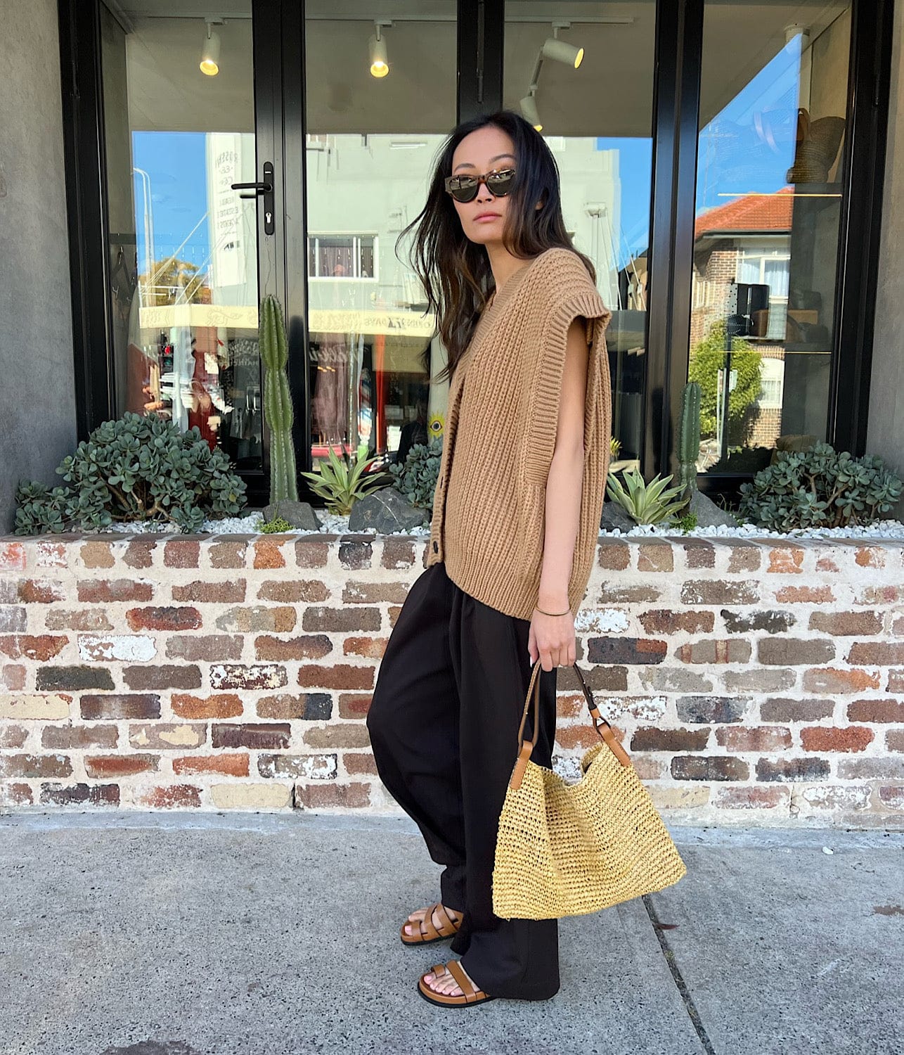 VEDA FISHERMAN VEST- CAMEL | MR MITTENS | MR MITTENS VEDA FISHERMAN VEST- CAMEL
