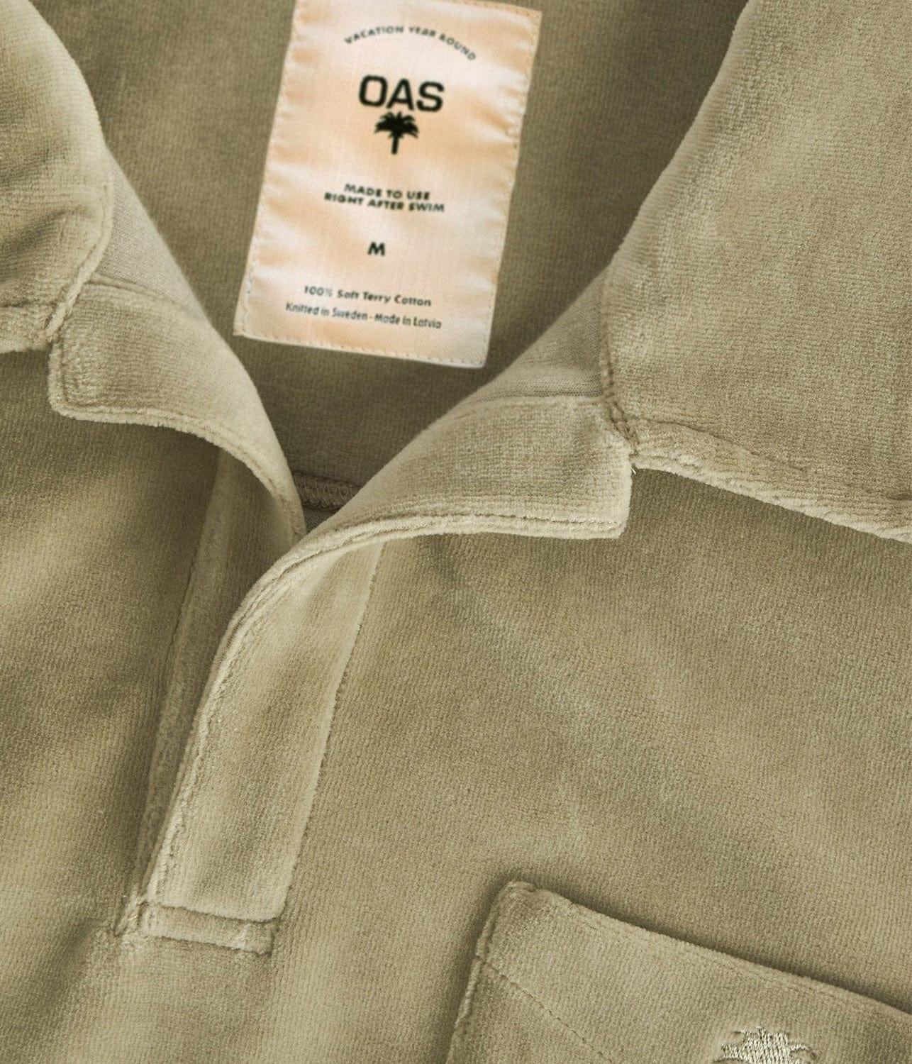 VELOUR LONG SLEEVE SHIRT- WASHED GREY | OAS COMPANY | OAS COMPANY VELOUR LONG SLEEVE SHIRT- WASHED GREY