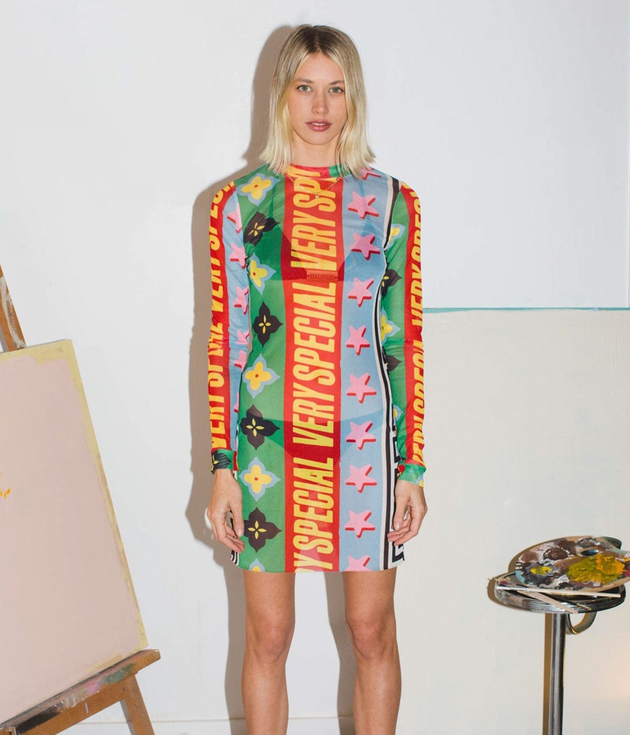 VERY GEO 2.0 MESH DRESS | SOMETHING VERY SPECIAL | SOMETHING VERY SPECIAL VERY GEO 2.0 MESH DRESS