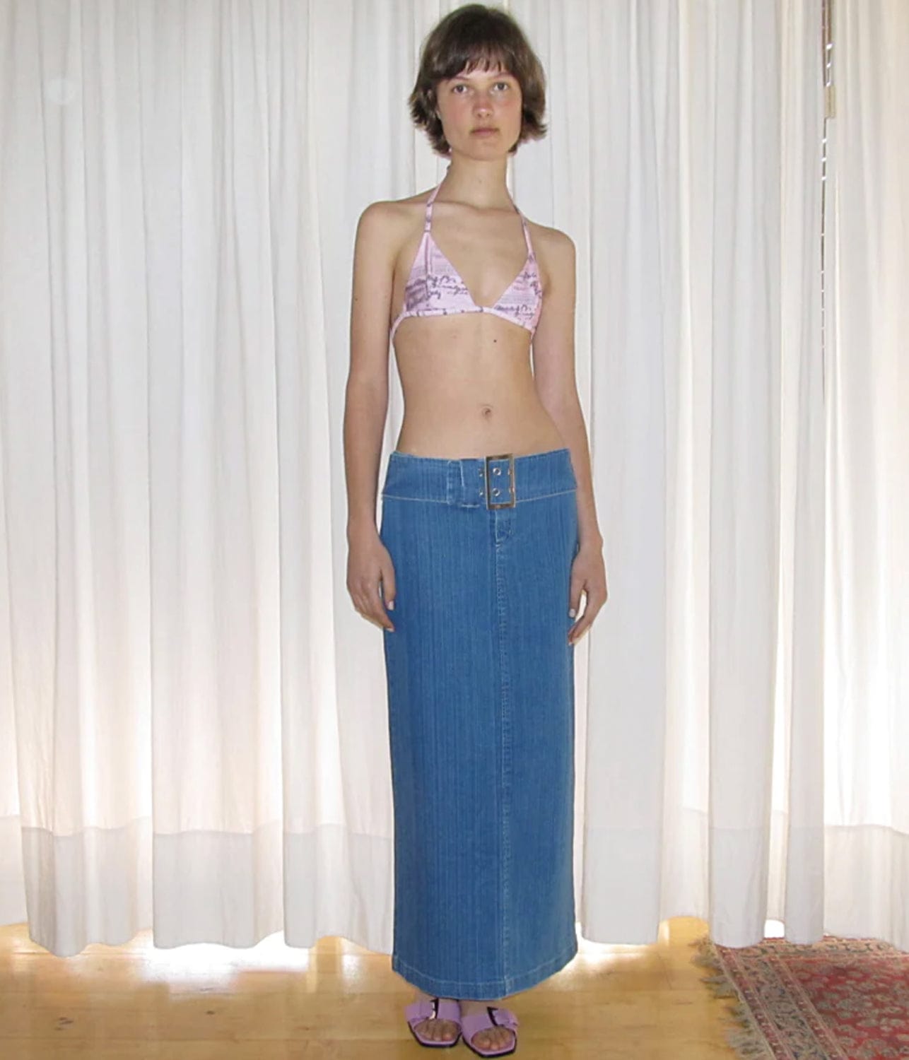 VIRI SKIRT- INDIGO BLUE | PALOMA WOOL | PALOMA WOOL VIRI SKIRT- INDIGO BLUE