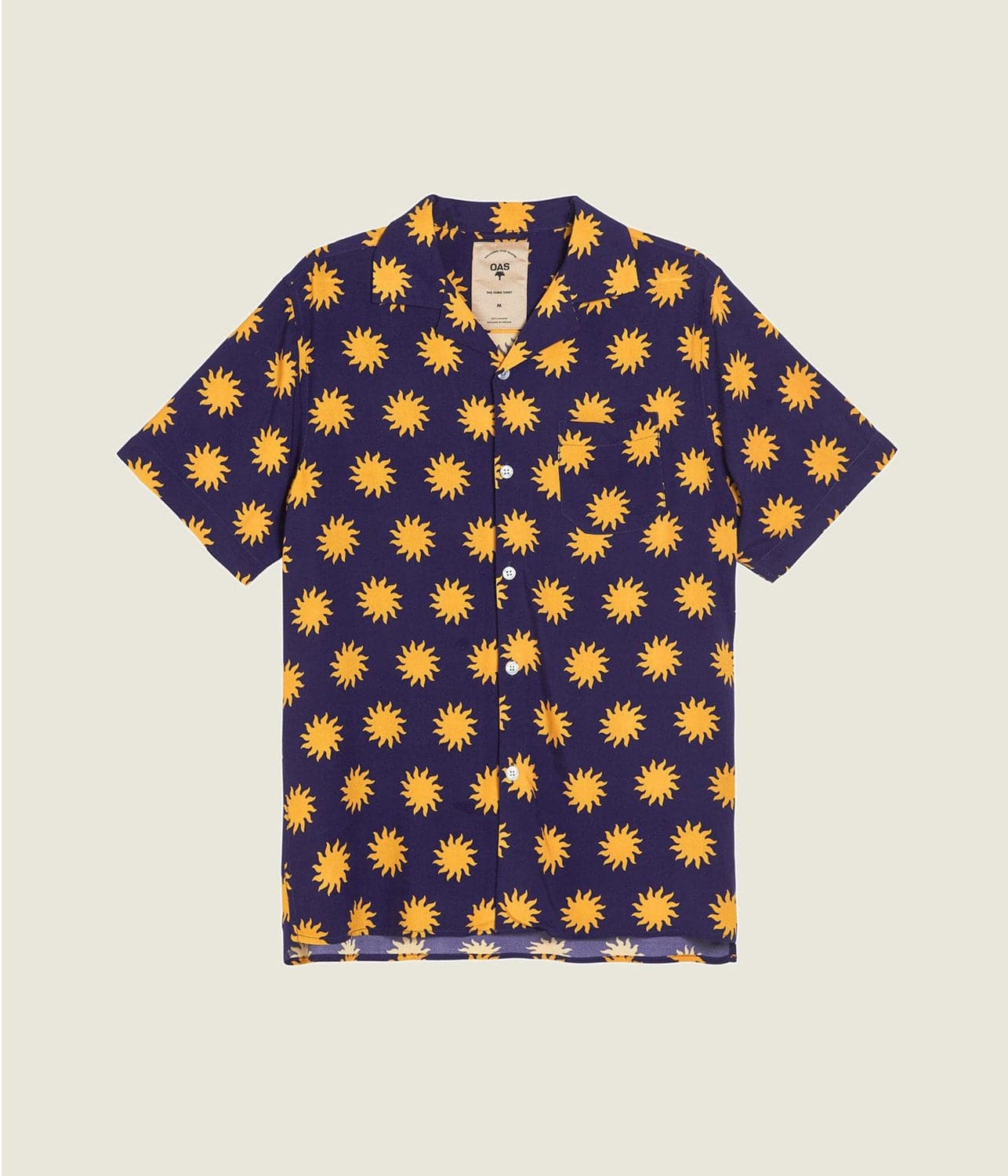 VISCOSE SHIRT - SUNDAY SUN | OAS COMPANY | OAS COMPANY VISCOSE SHIRT - SUNDAY SUN