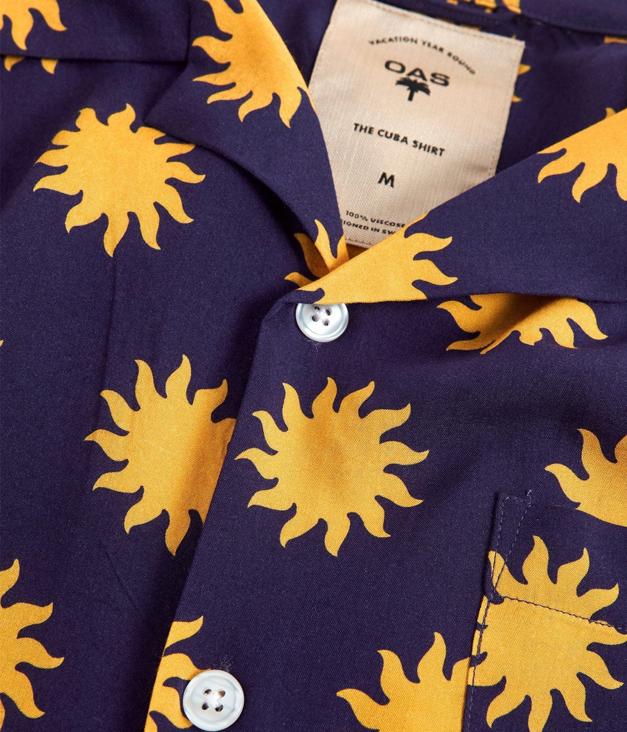 VISCOSE SHIRT - SUNDAY SUN | OAS COMPANY | OAS COMPANY VISCOSE SHIRT - SUNDAY SUN