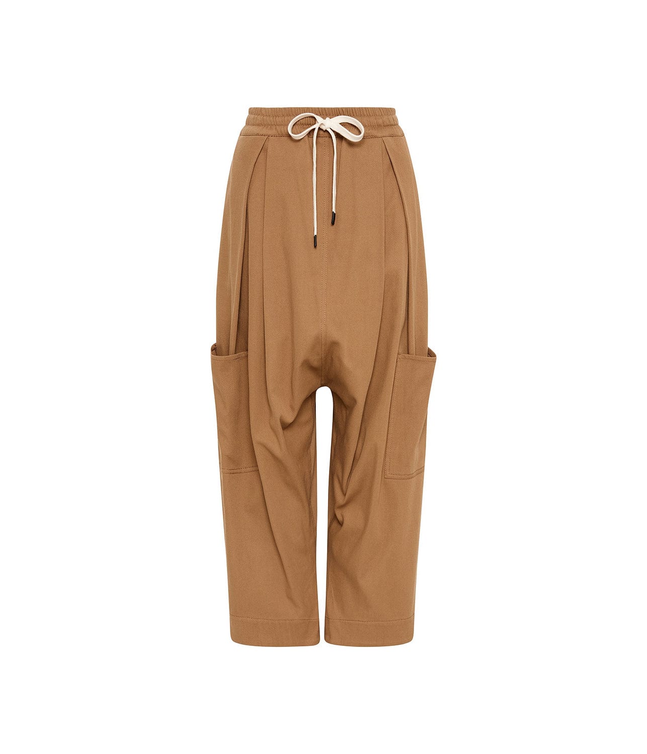 VOLUMINOUS LONG RISE PANT- TAN | BASSIKE | Bassike VOLUMINOUS LONG RISE PANT- TAN