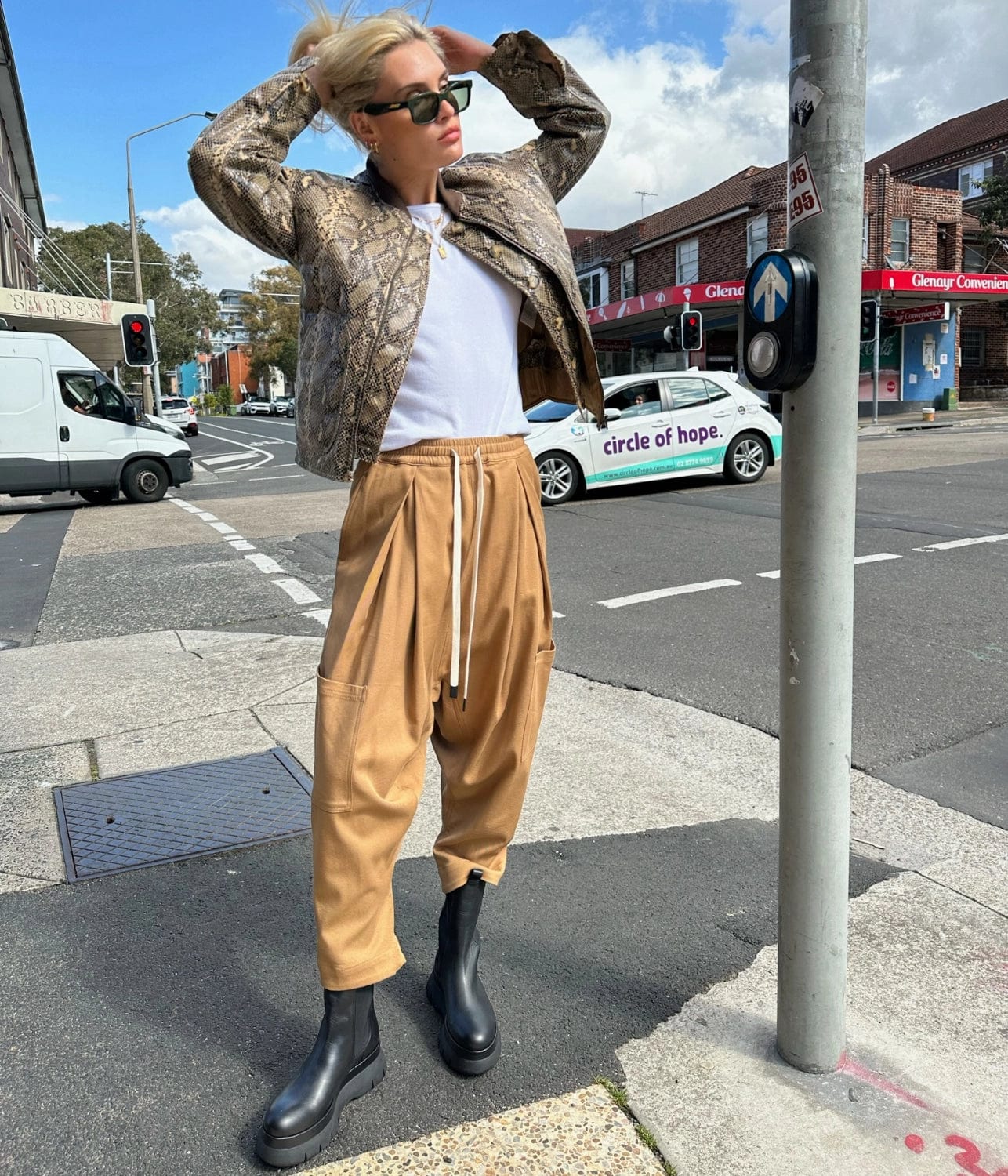 WELLS BOMBER JACKET- SNAKE | REJINA PYO | REJINA PYO WELLS BOMBER JACKET- SNAKE