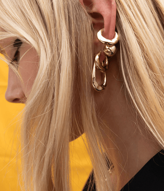 WONKY HOOP EARRINGS | F AND H STUDIOS F+H WONKY HOOP EARRINGS