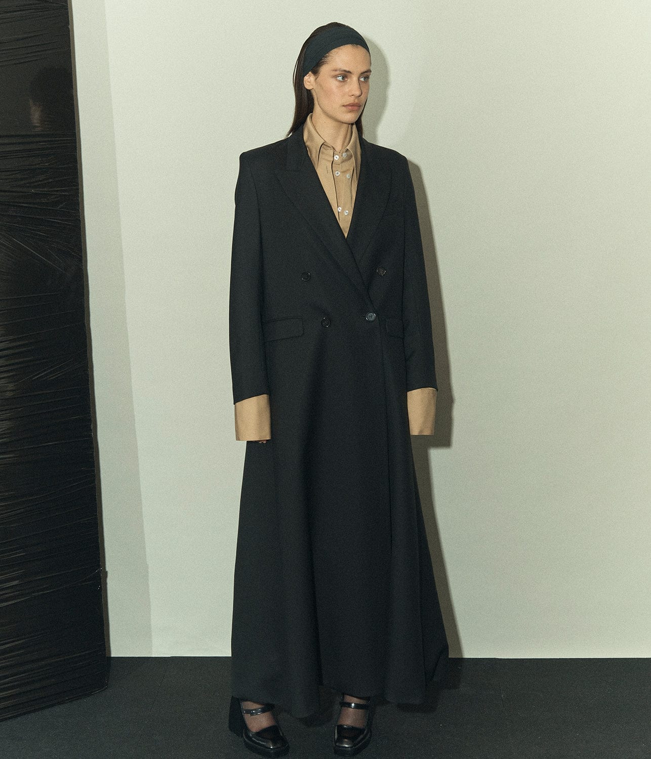 WOOL FELT COAT- BLACK | BEARE PARK | BEARE PARK WOOL FELT COAT- BLACK