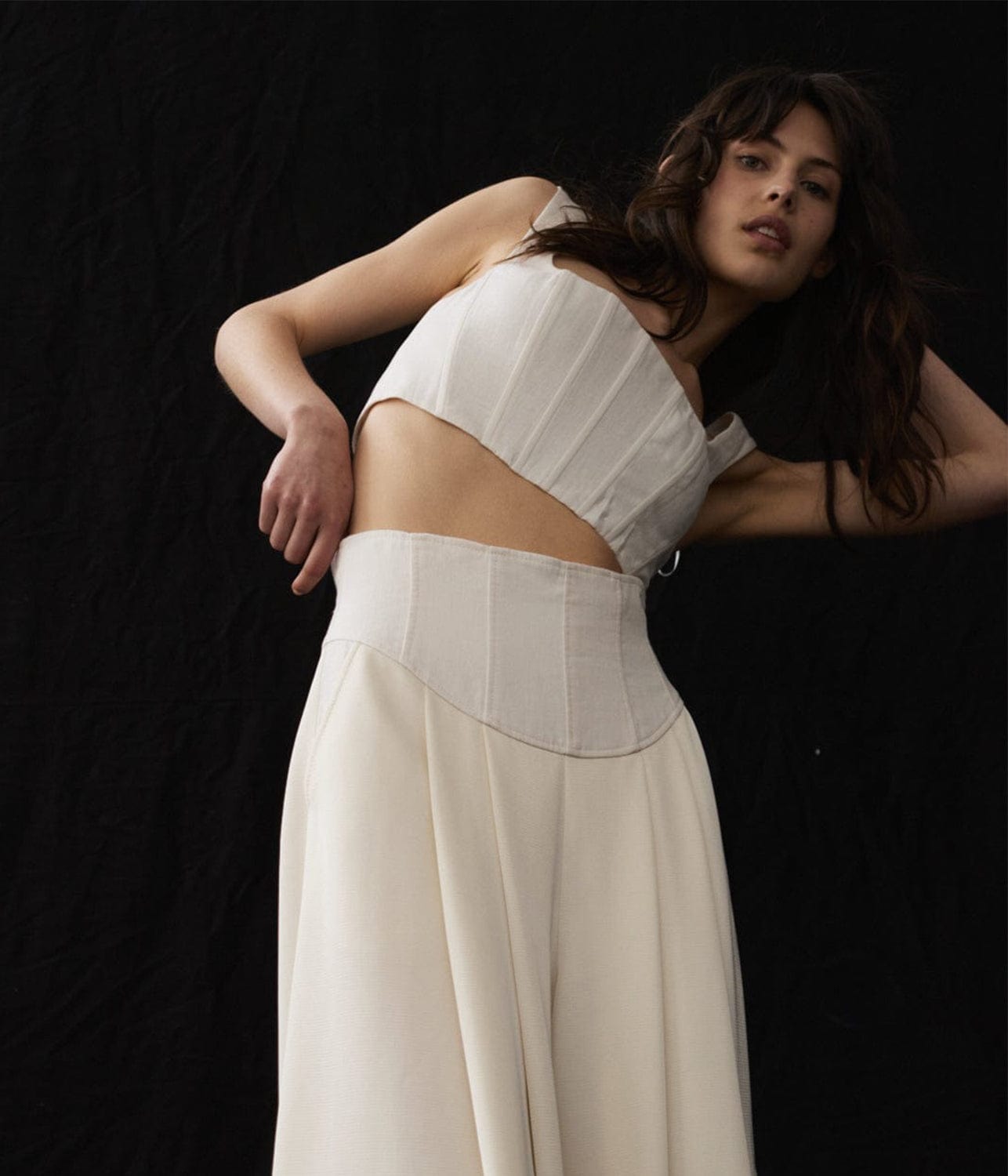 XAVIER HIGH WAISTED PANT-ECRU | ALEMAIS | ALEMAIS XAVIER HIGH WAISTED PANT-ECRU