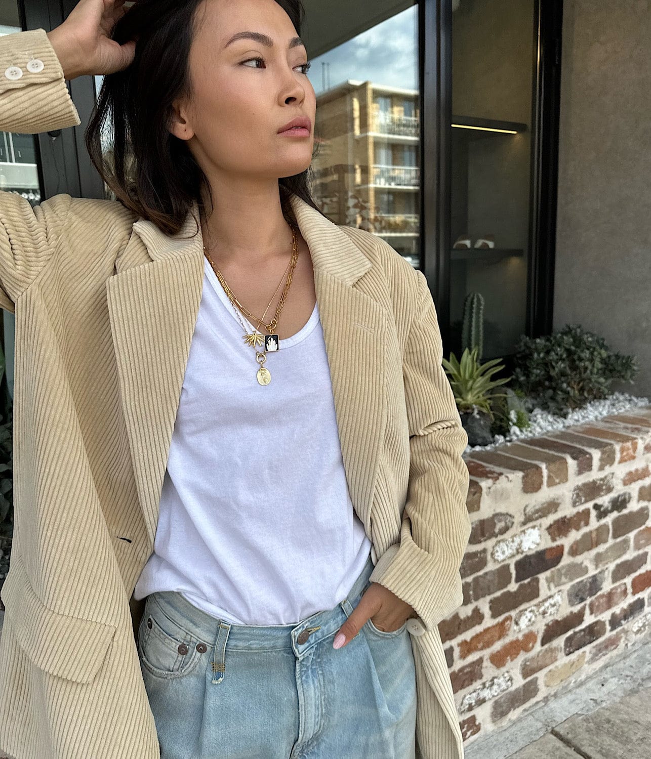YURI BLAZER- CREMA | LEE MATHEWS | LEE MATHEWS YURI BLAZER- CREMA