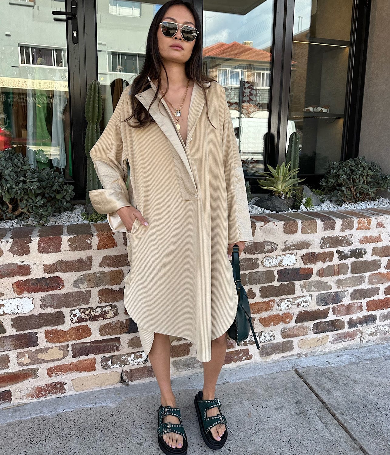 YURI DRESS- CREMA | LEE MATHEWS | LEE MATHEWS YURI DRESS- CREMA