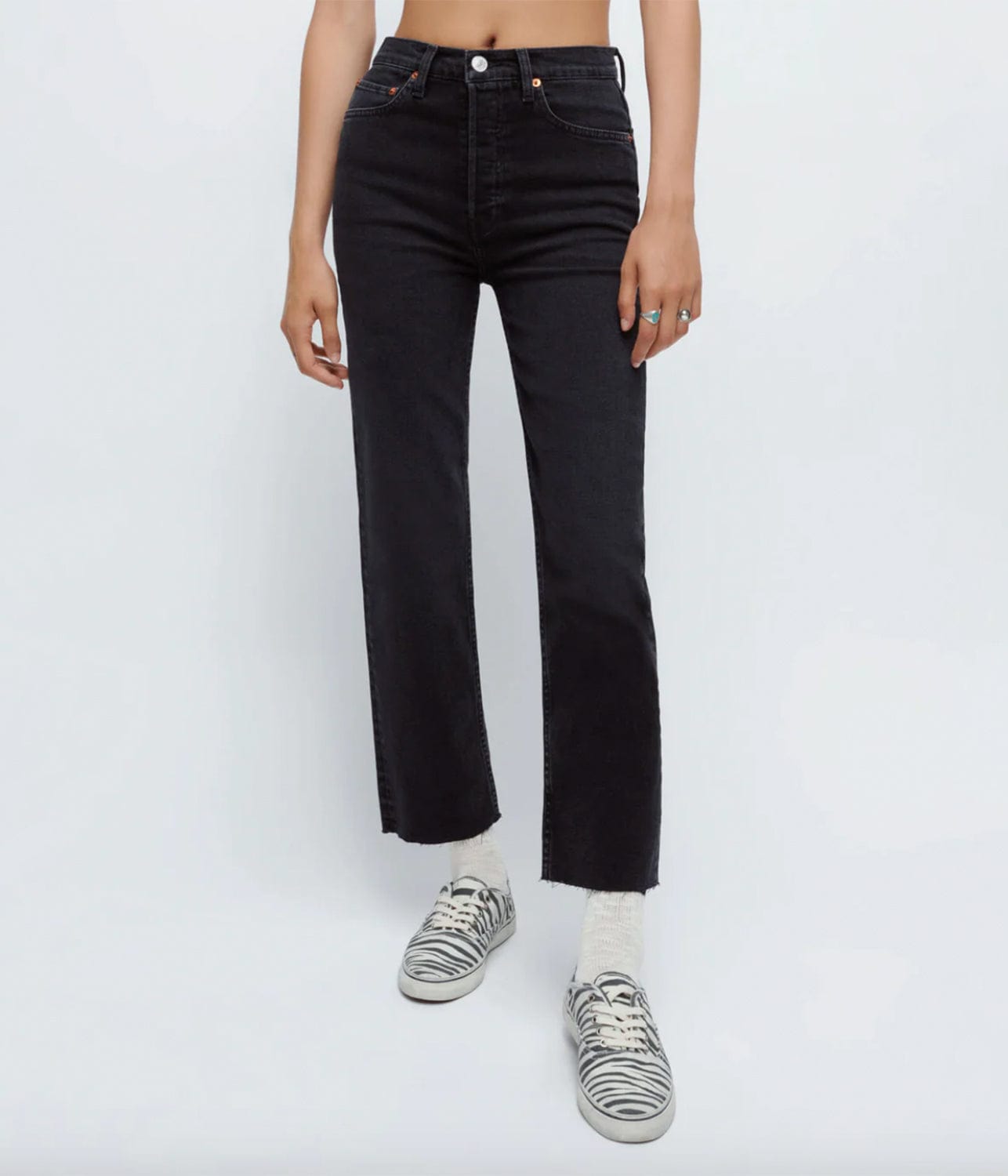 70'S STOVEPIPE JEAN- WASHED NOIR | REDONE | RE/DONE 70'S STOVEPIPE JEAN- WASHED NOIR