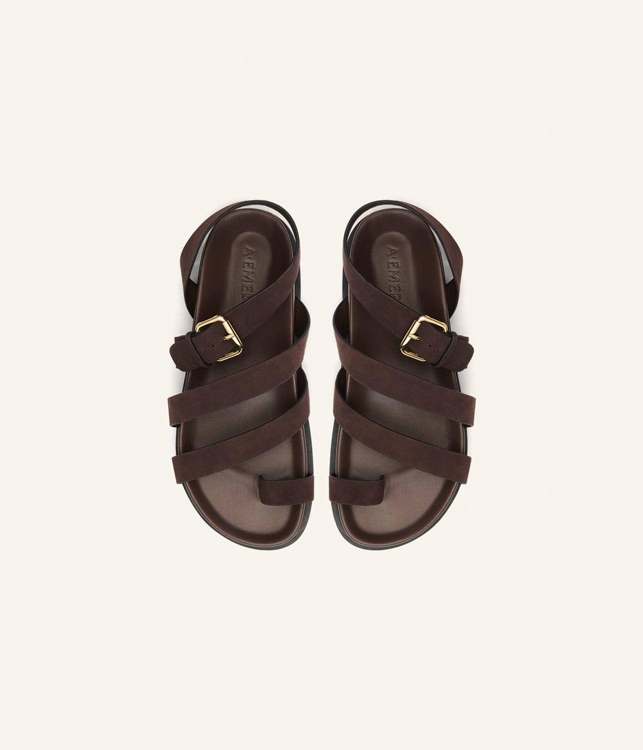 A.EMERY LYON SANDAL- MOCHA SUEDE