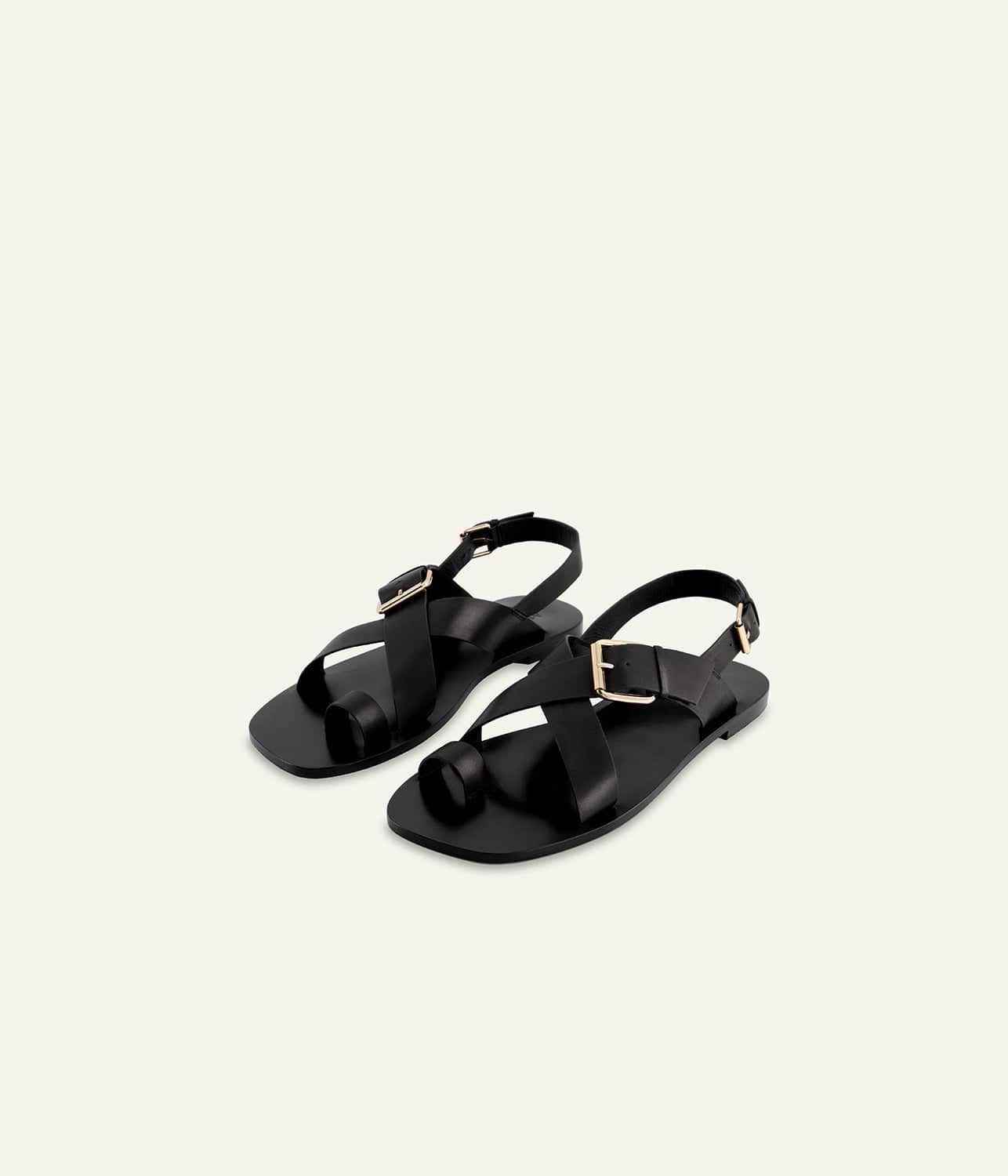 A.EMERY ZAHARA SANDAL- BLACK