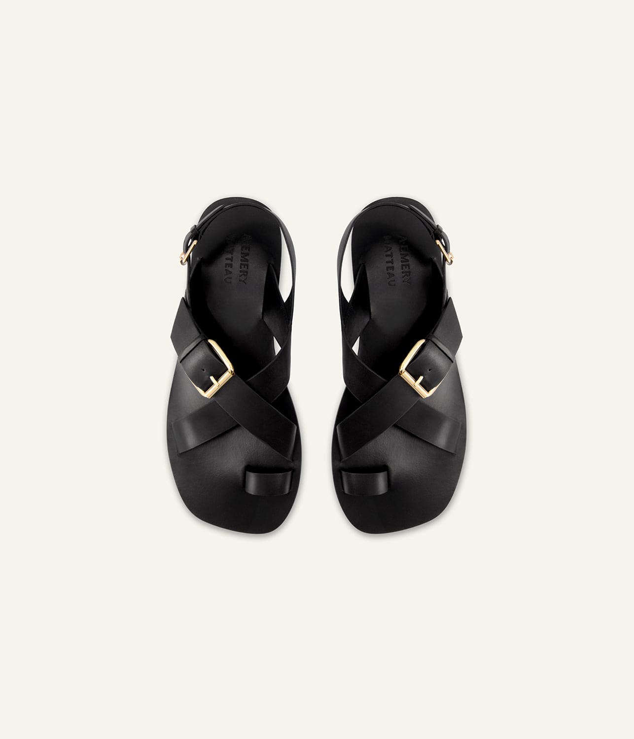 A.EMERY ZAHARA SANDAL- BLACK