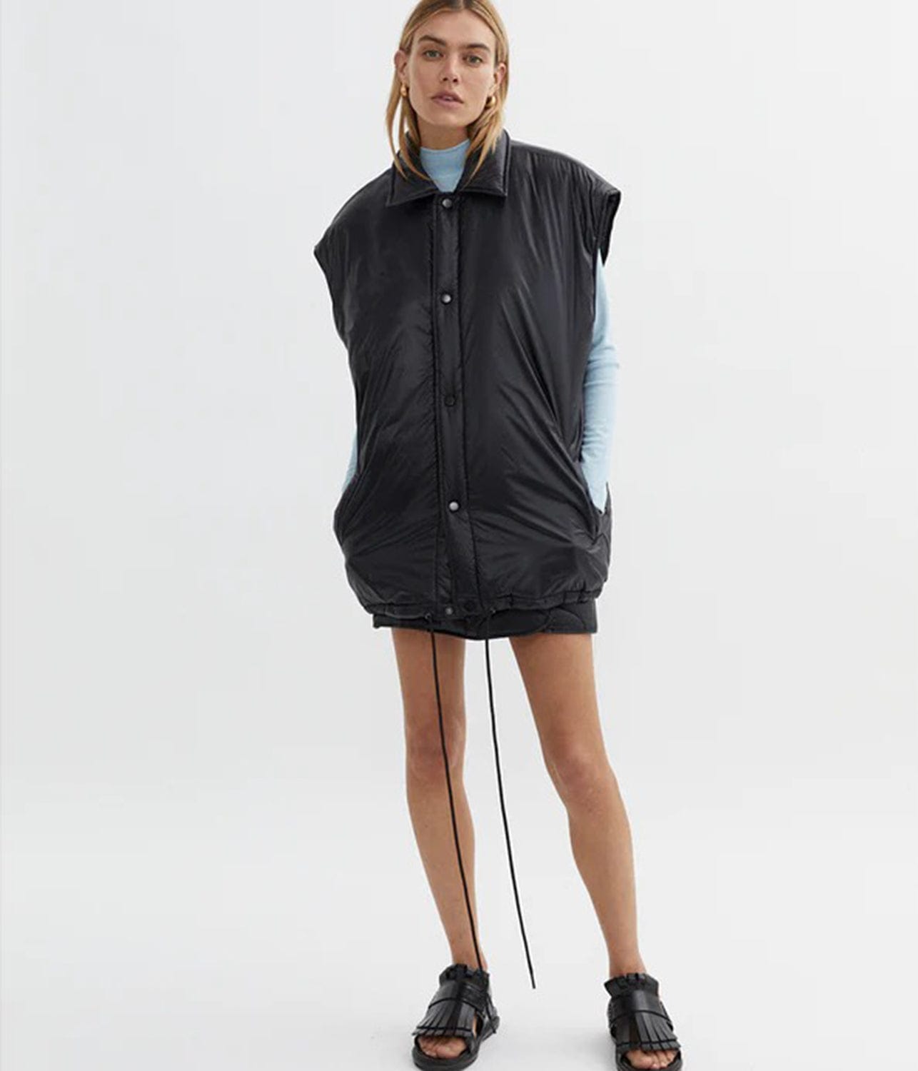 BLANCA MARLOWE PUFFER VEST- BLACK