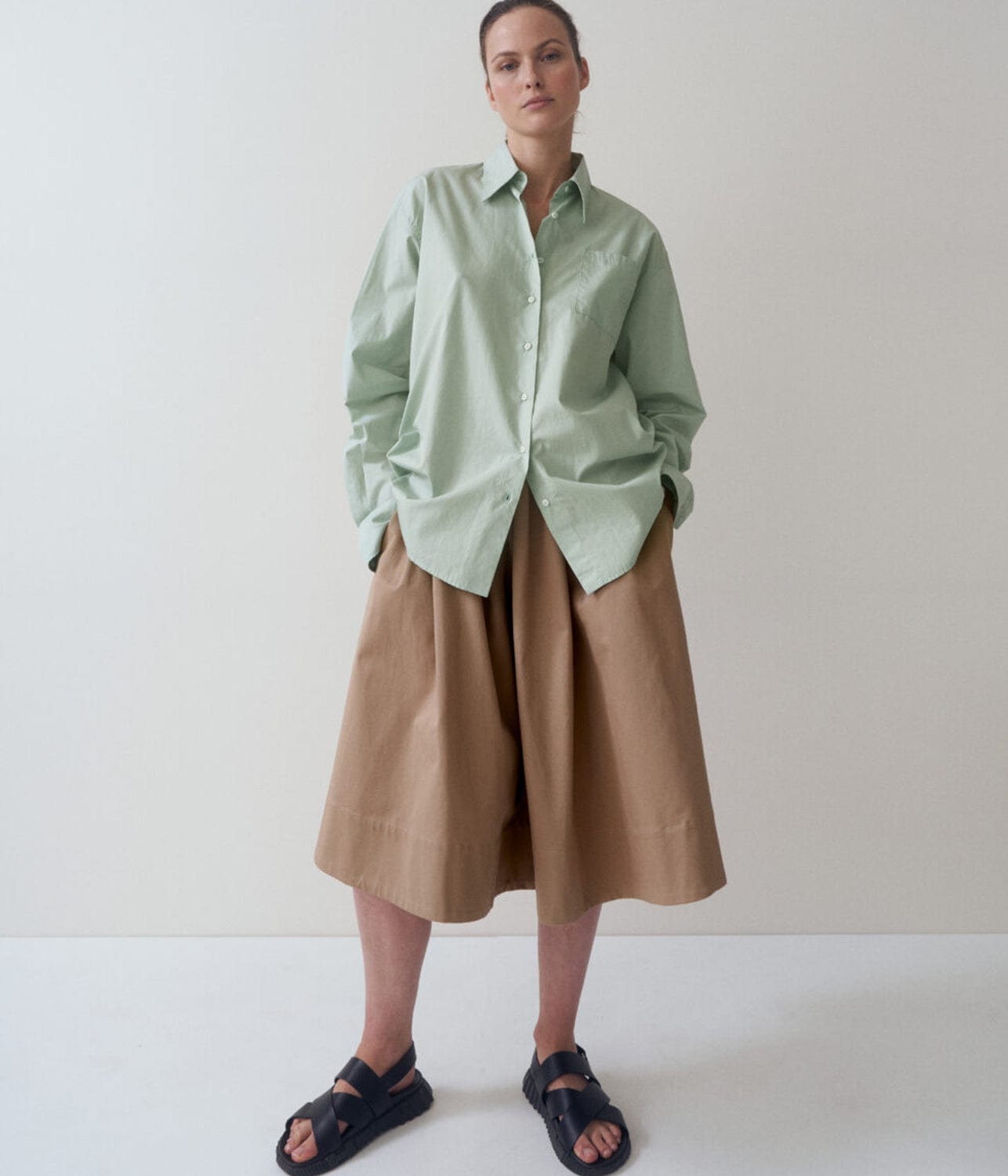 BLAZE SHIRT- SEA | RIKA STUDIOS | RIKA STUDIOS BLAZE SHIRT- SEA