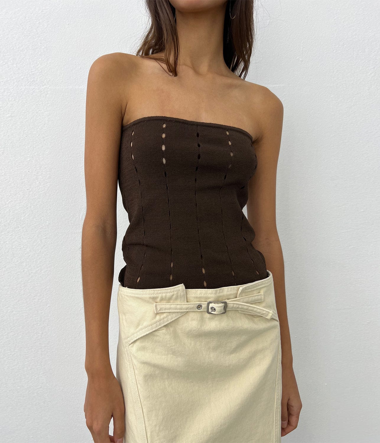 GIMAGUAS BUCCA TOP- BROWN