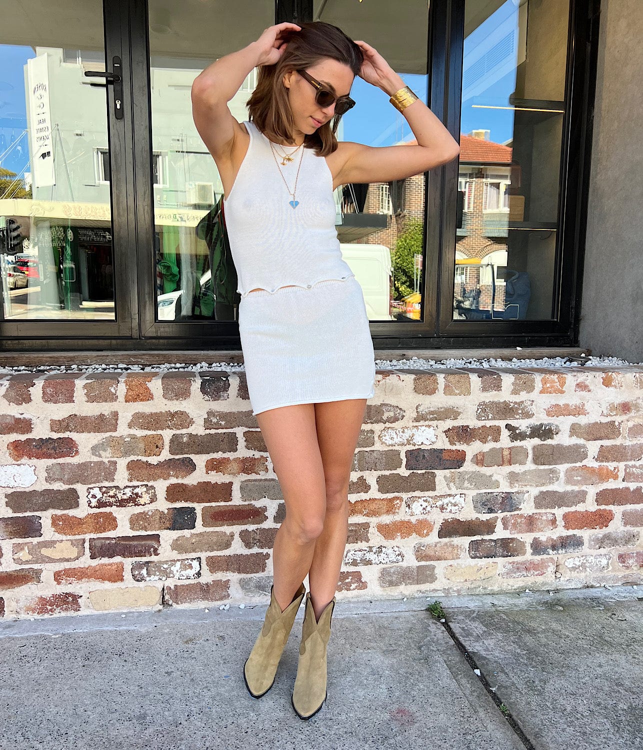 GIMAGUAS NILE DRESS- WHITE
