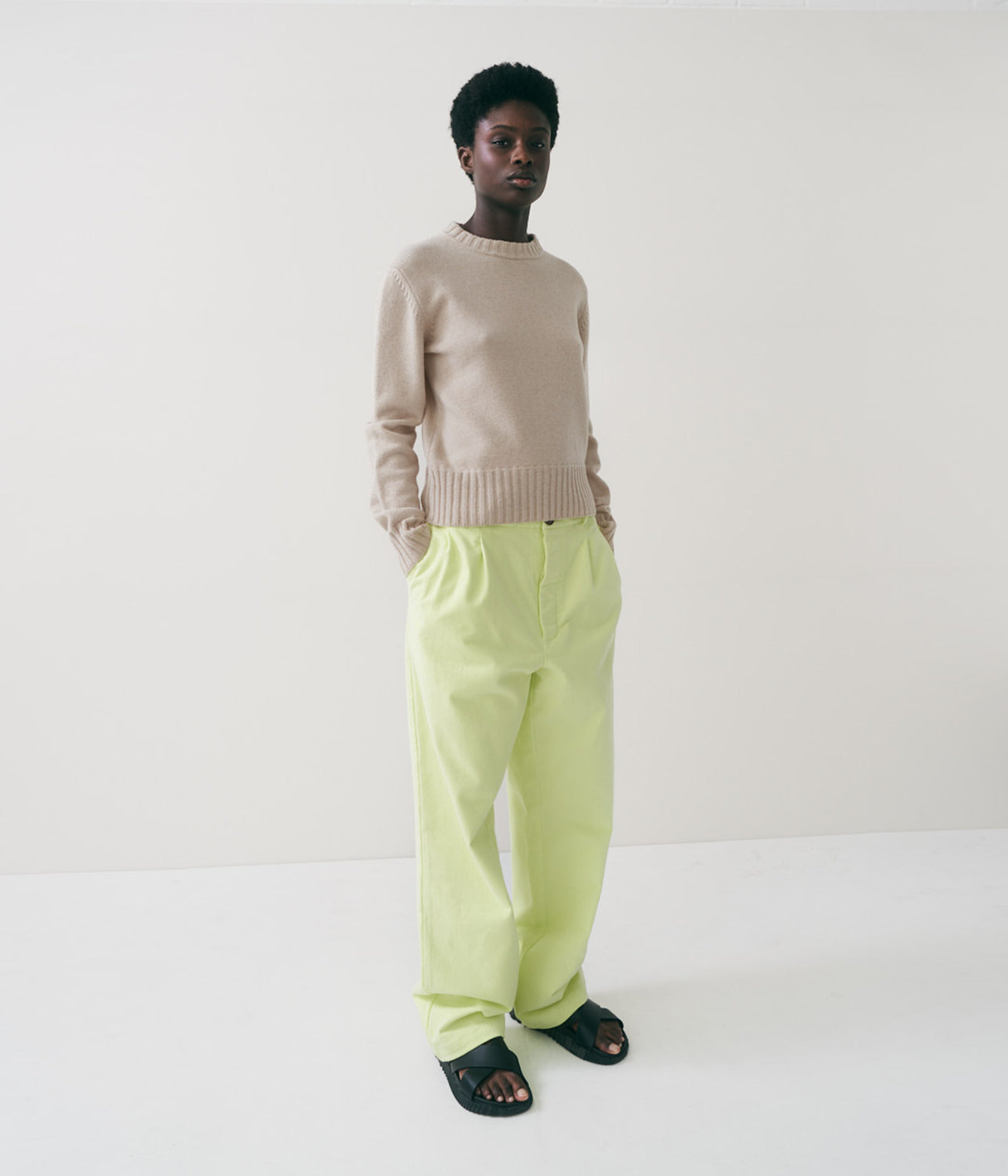 HOOPER PANTS- LIMELIGHT | RIKA STUDIOS | RIKA STUDIOS HOOPER PANTS- LIMELIGHT