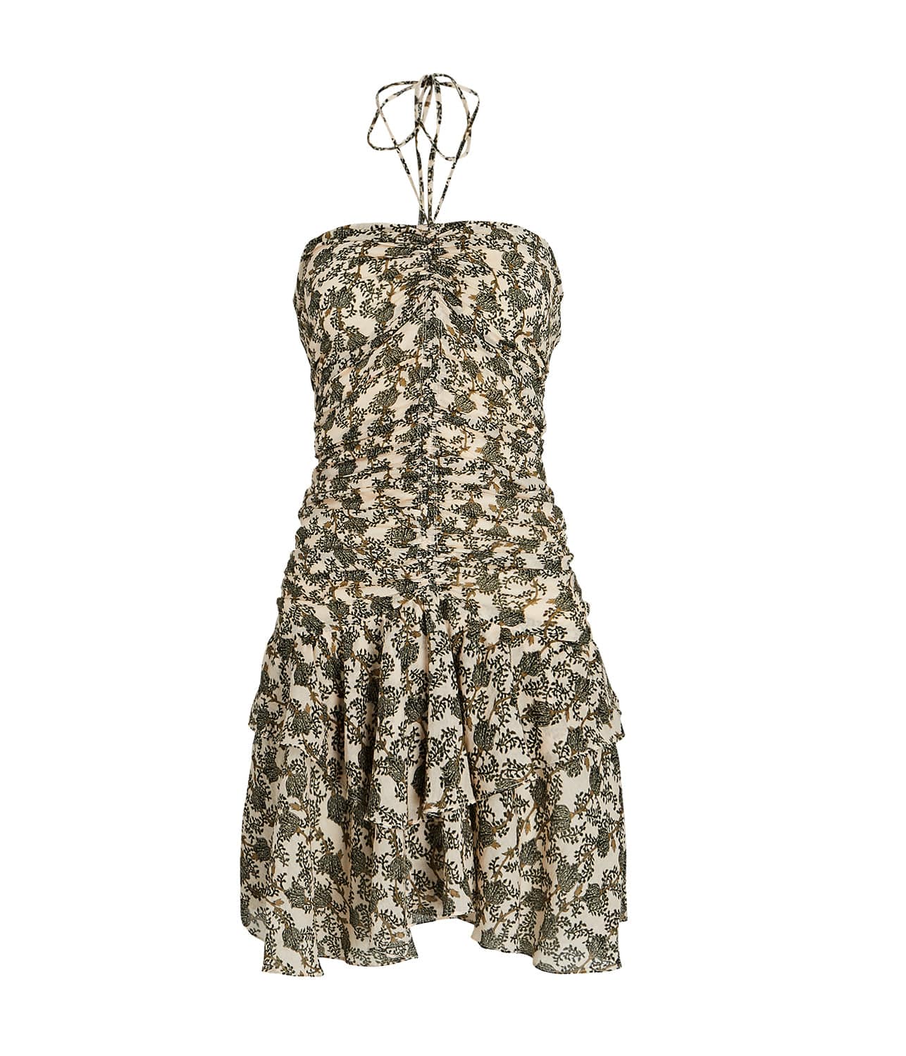 ILANKA DRESS-KHAKI | ISABEL MARANT | ISABEL MARANT ILANKA DRESS-KHAKI