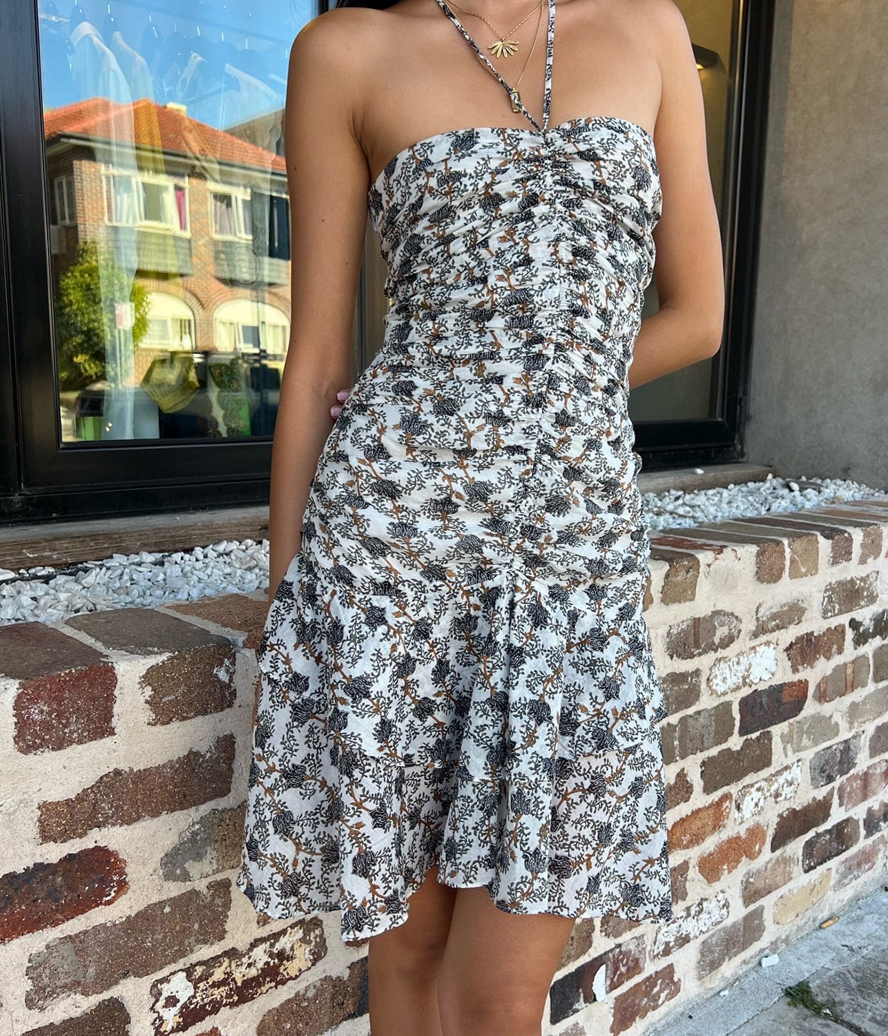 ILANKA DRESS-KHAKI | ISABEL MARANT | ISABEL MARANT ILANKA DRESS-KHAKI