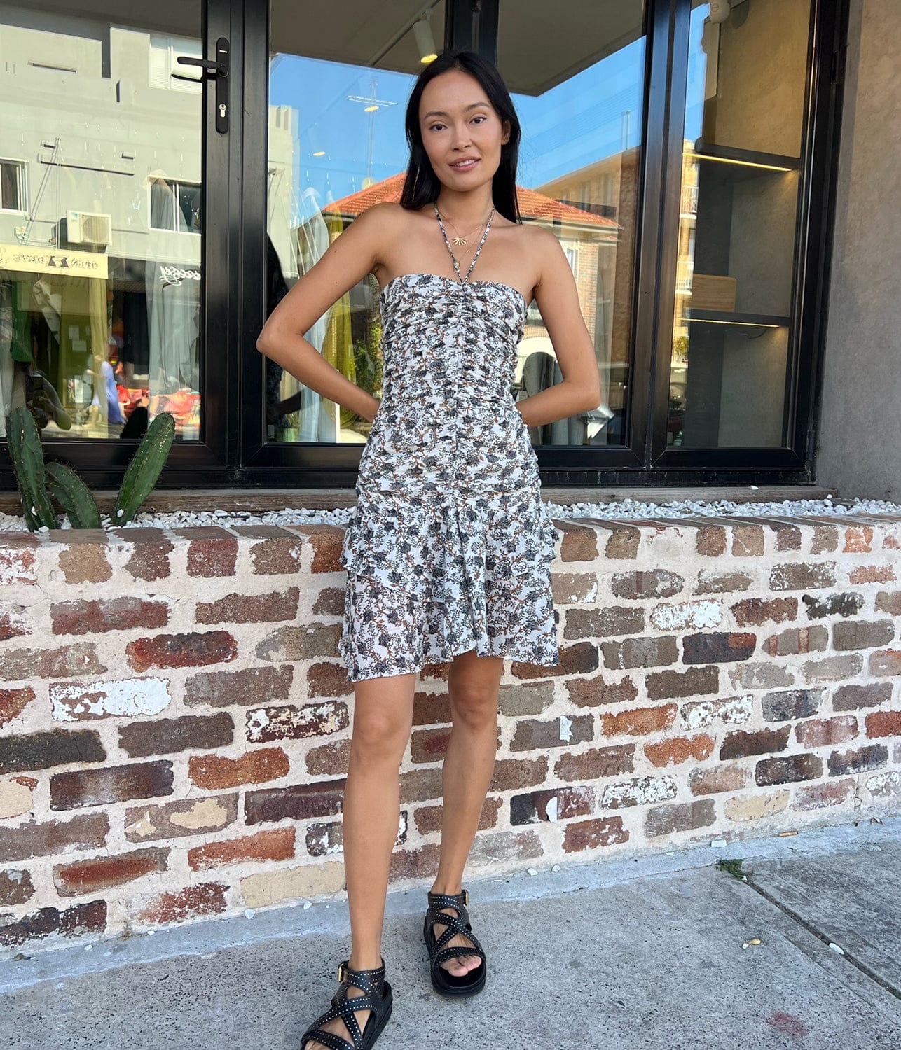 ILANKA DRESS-KHAKI | ISABEL MARANT | ISABEL MARANT ILANKA DRESS-KHAKI