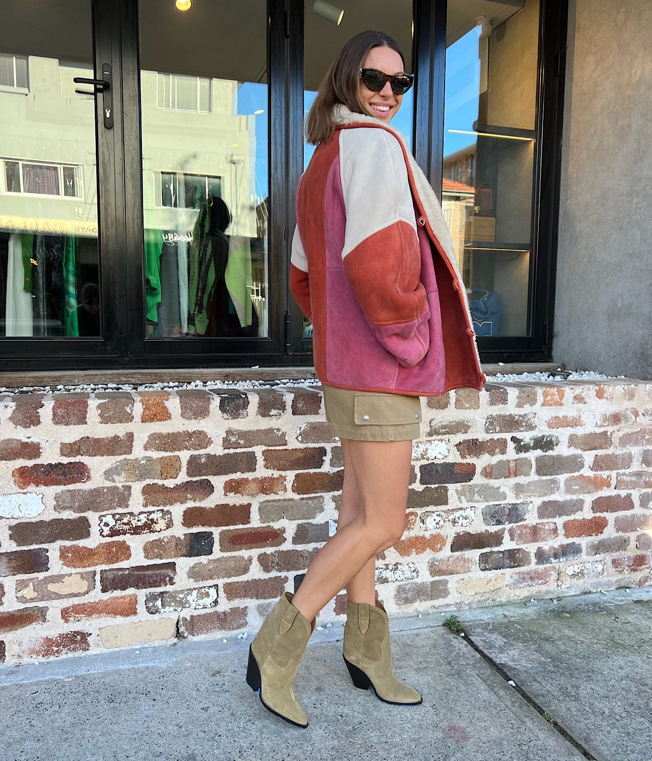 ISABEL MARANT ABENI COAT- BURNT HENNA